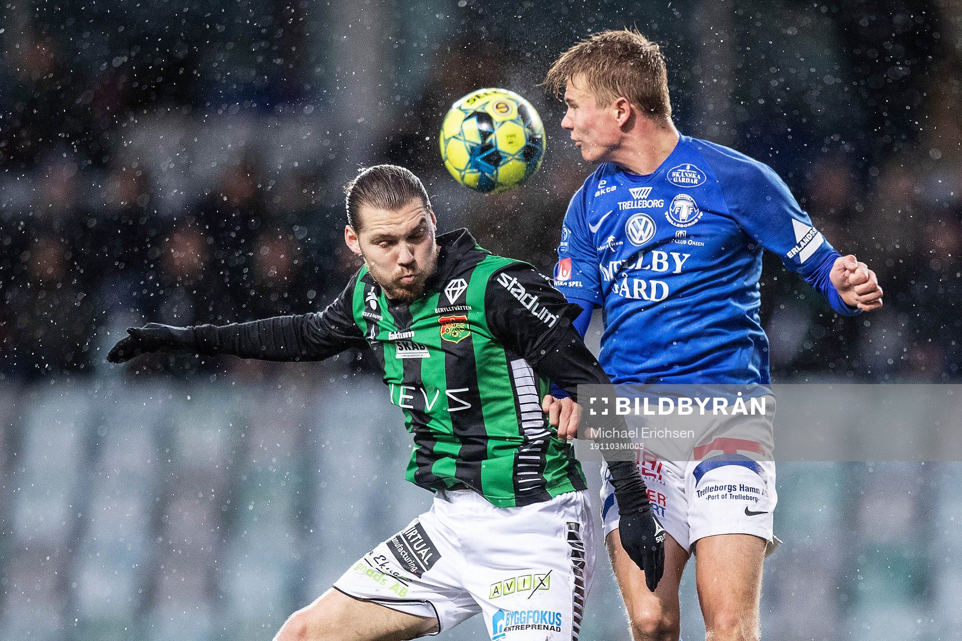 GAIS Karl Bohm och Trelleborgs Niklas Bröndsted Vesterlund