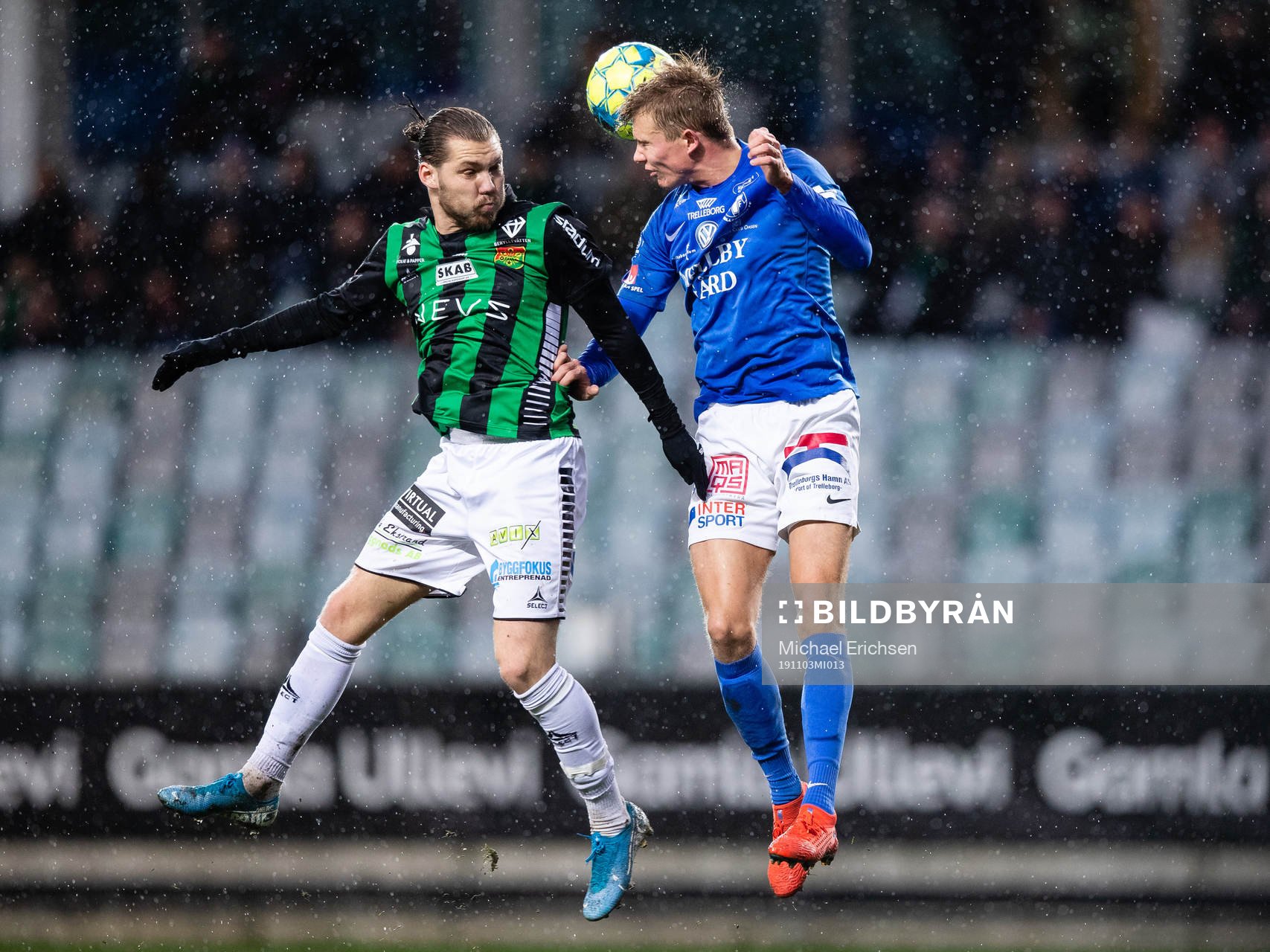 GAIS Karl Bohm och Trelleborgs Niklas Bröndsted Vesterlund