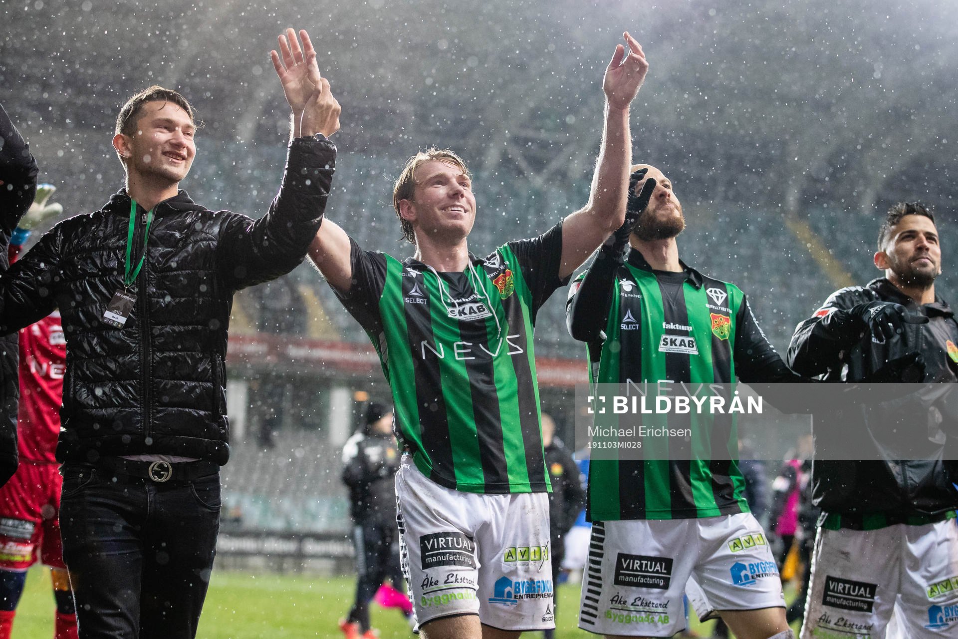GAIS Måns Saebbö, August Wängberg, Evaldo Nascimento