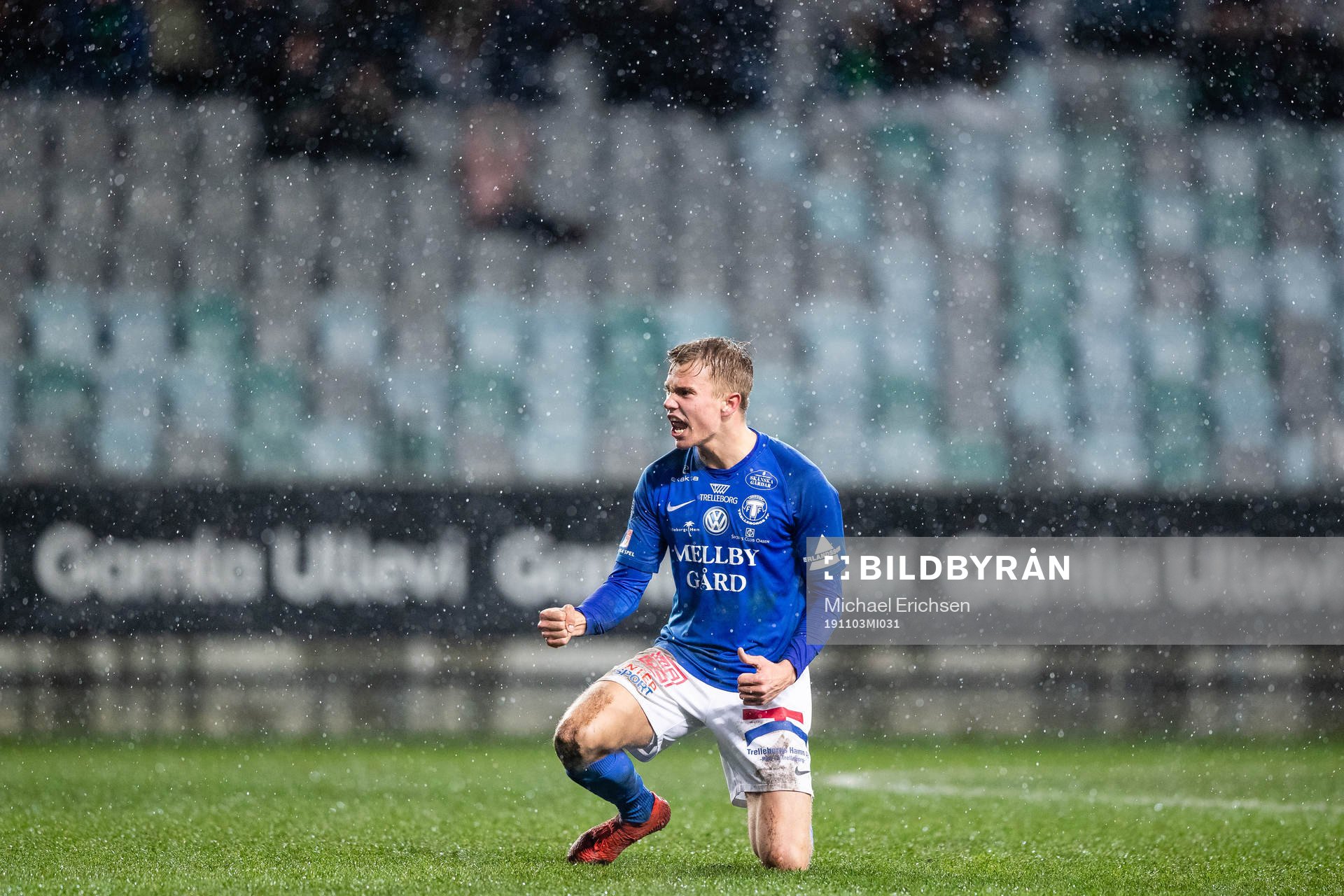 Trelleborgs Niklas Bröndsted Vesterlund jublar