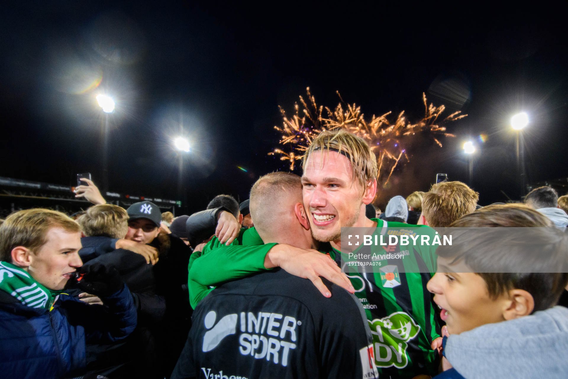 Varbergs Hampus Zackrisson jublar