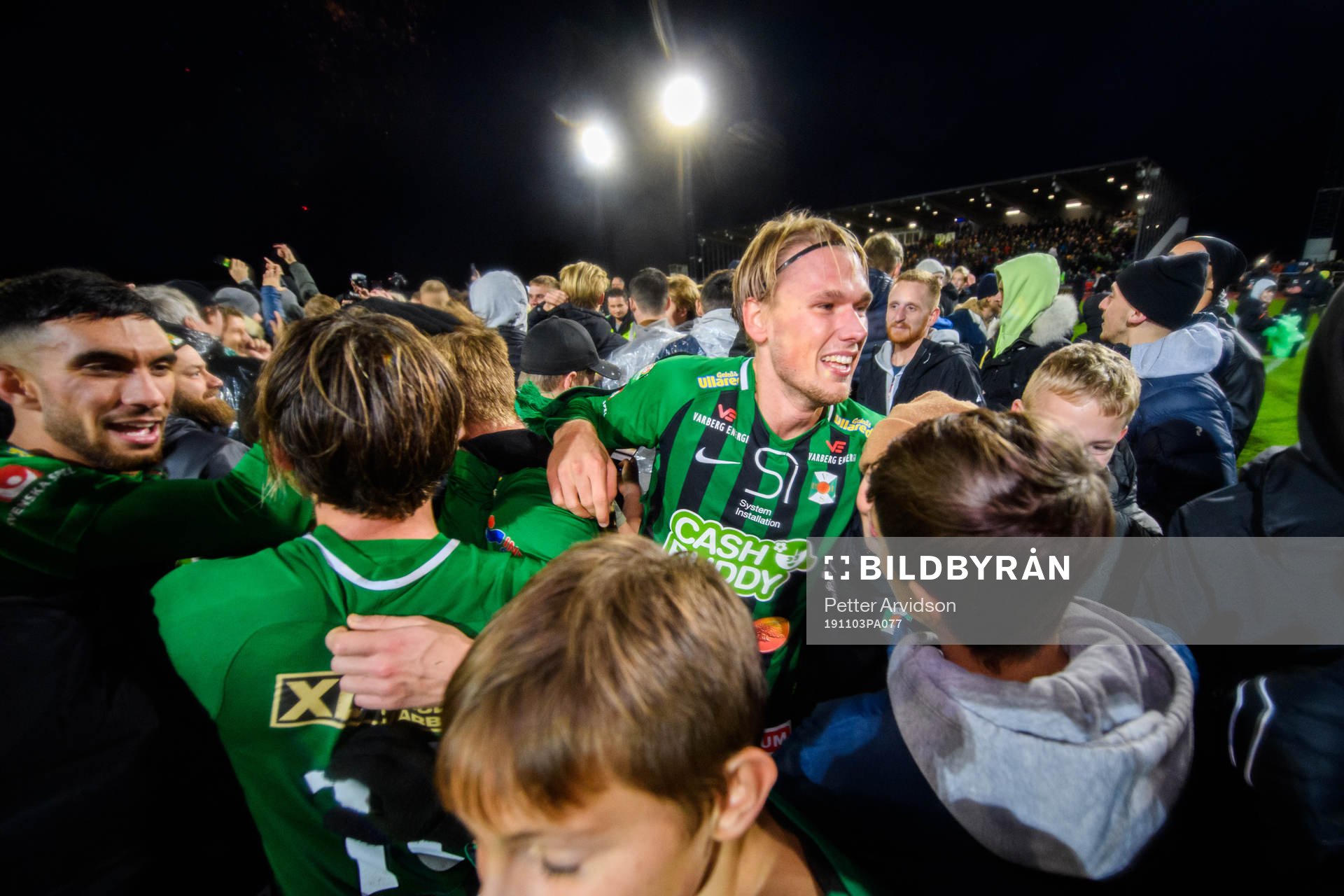 Varbergs Hampus Zackrisson jublar