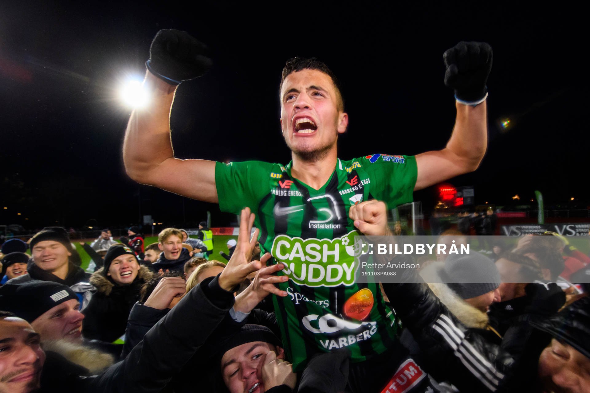 Varbergs Astrit Seljmani som sköt Varberg till Allsvenskan