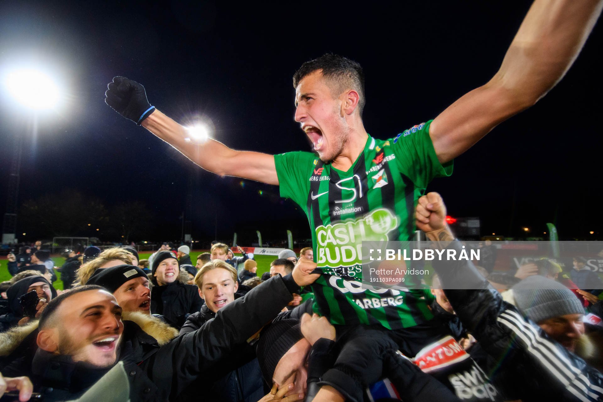 Varbergs Astrit Seljmani som sköt Varberg till Allsvenskan