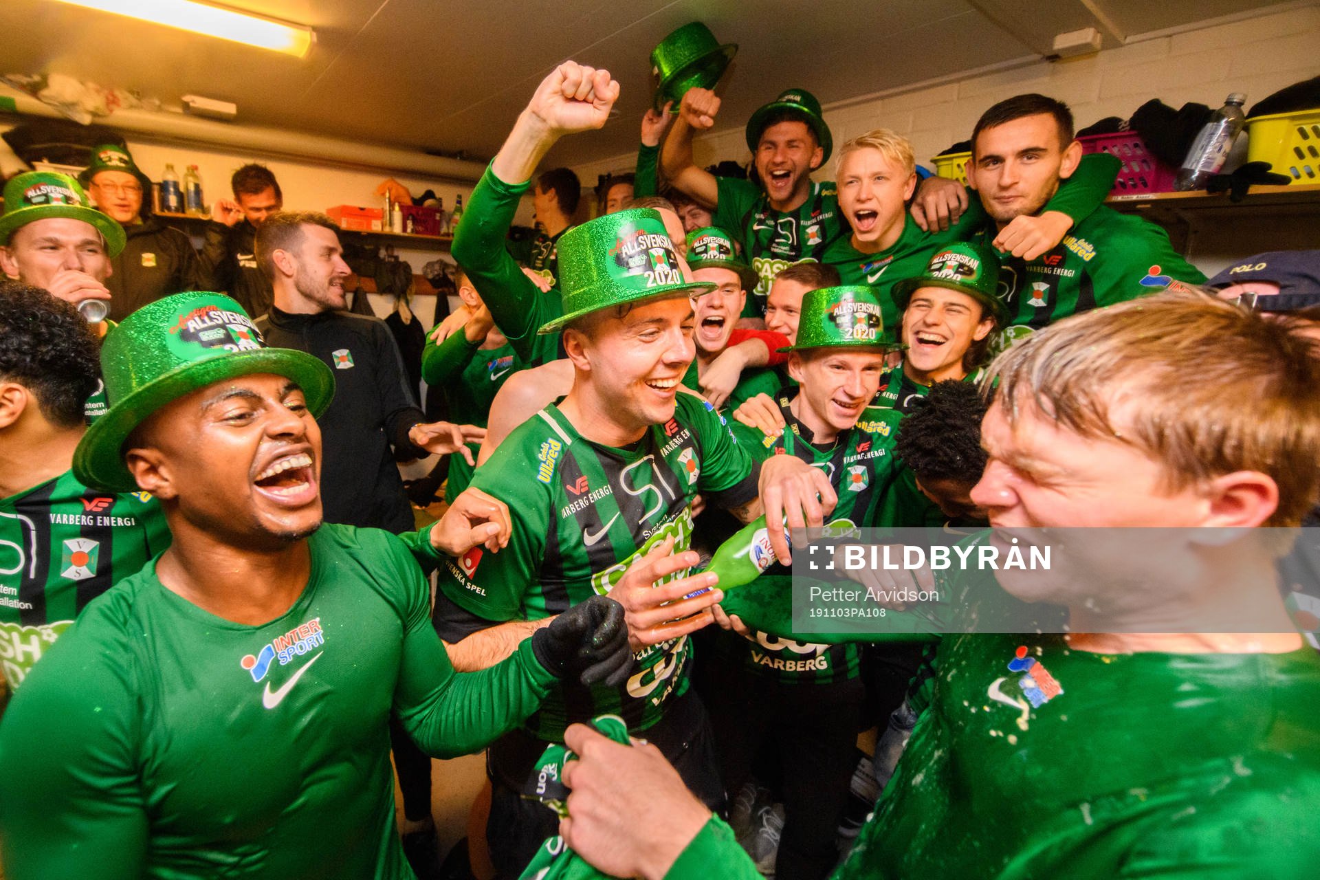 Varbergs Nahom Girmai Netabay, Sebastian Möller och Anton