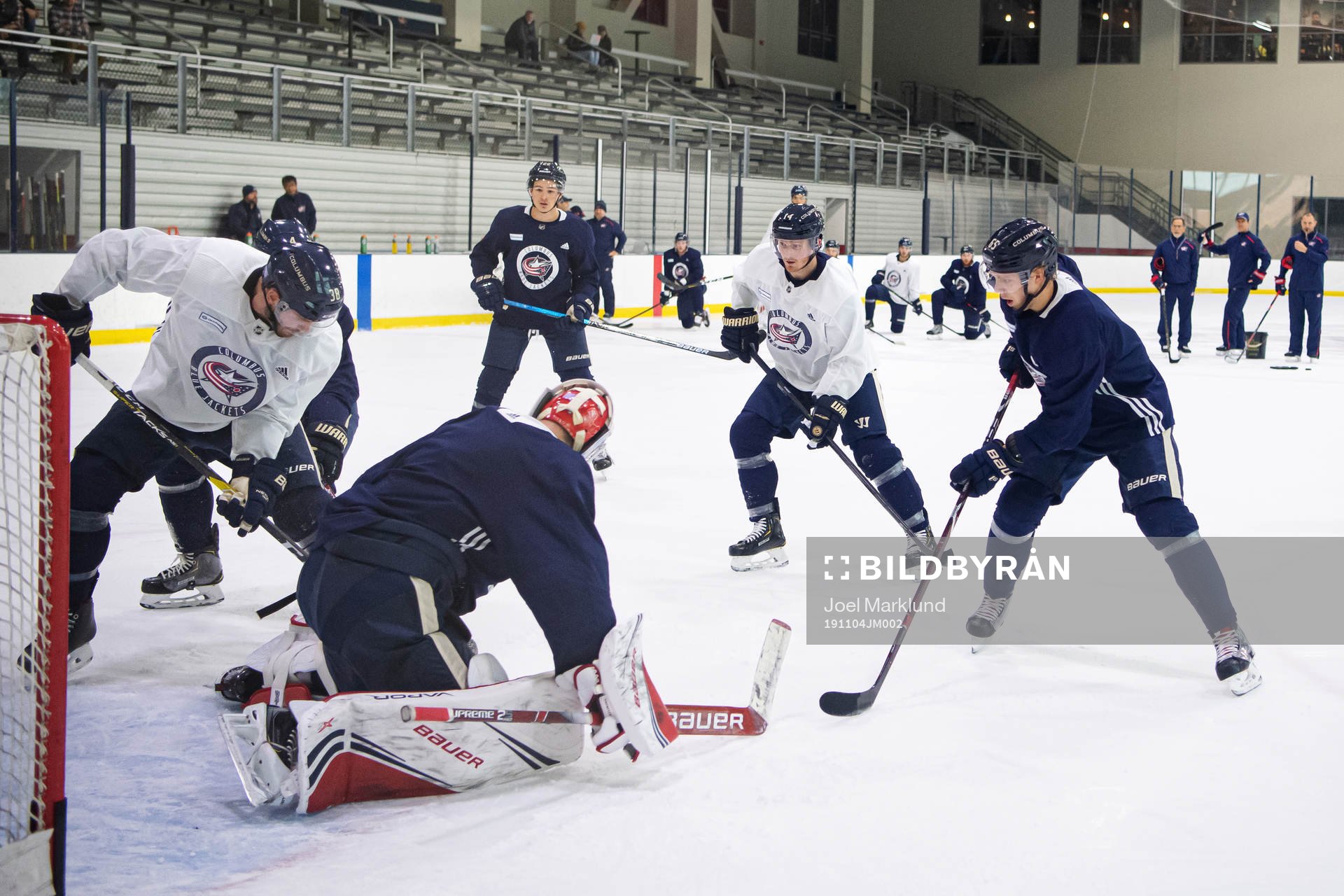 Gustav Nyquist (#14) of Columbus Blue Jackets