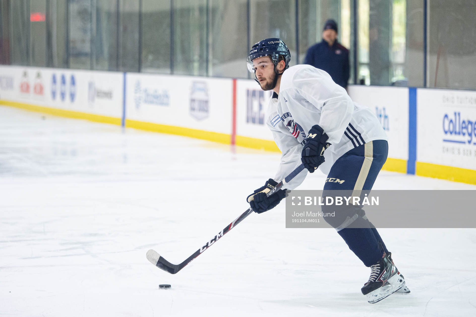Emil Bemström of Columbus Blue Jackets