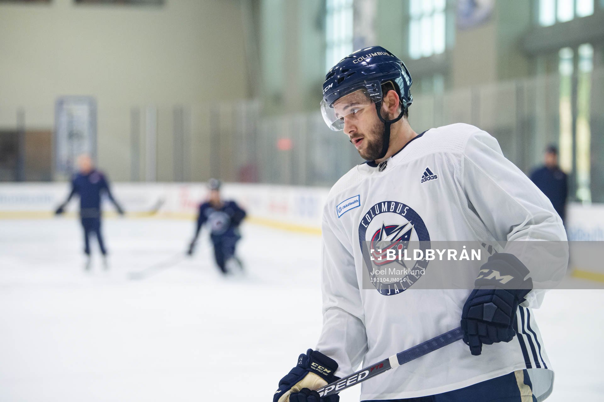 Emil Bemström of Columbus Blue Jackets