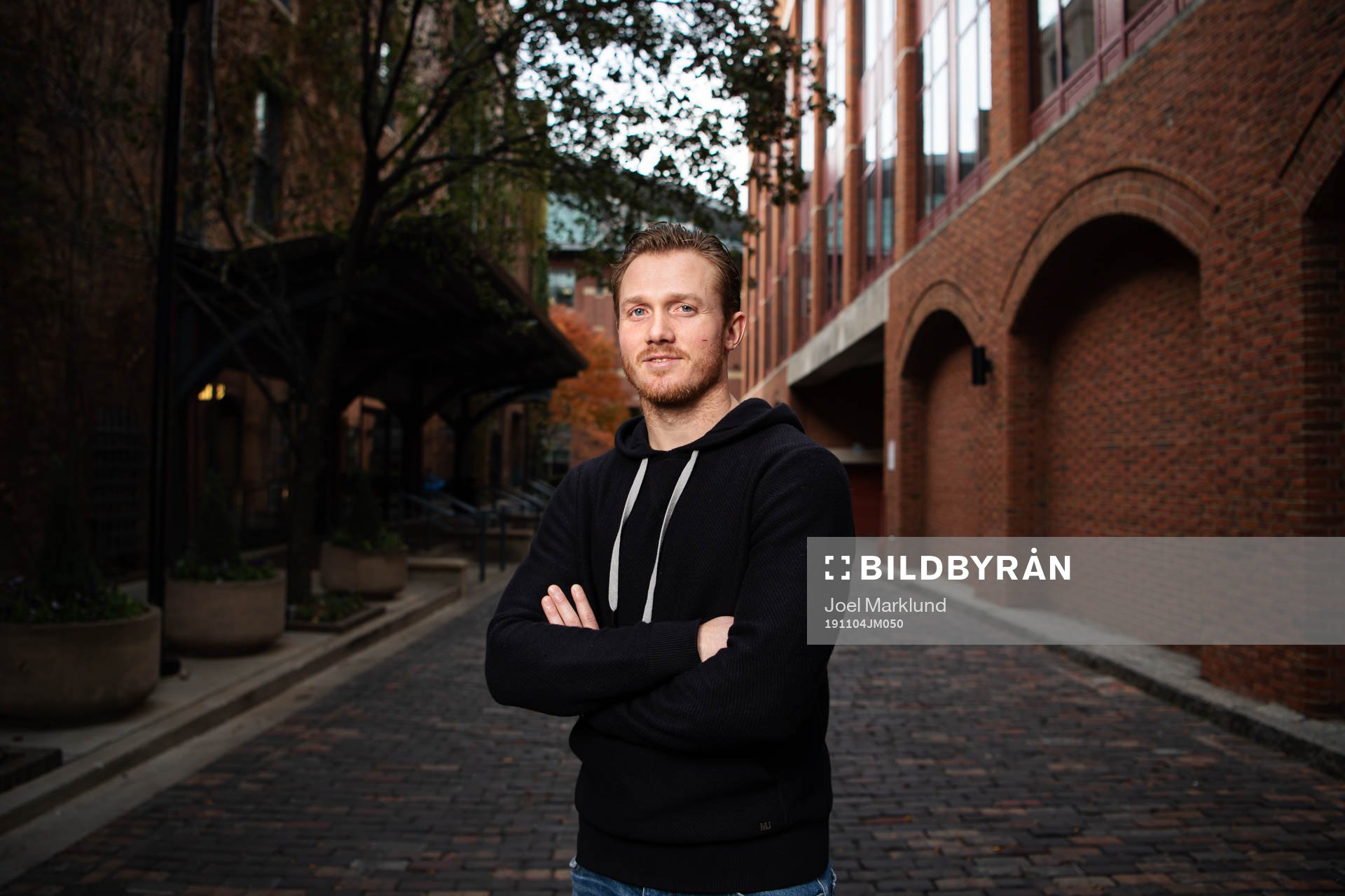 Gustav Nyquist of Columbus Blue Jackets poses for a portrait