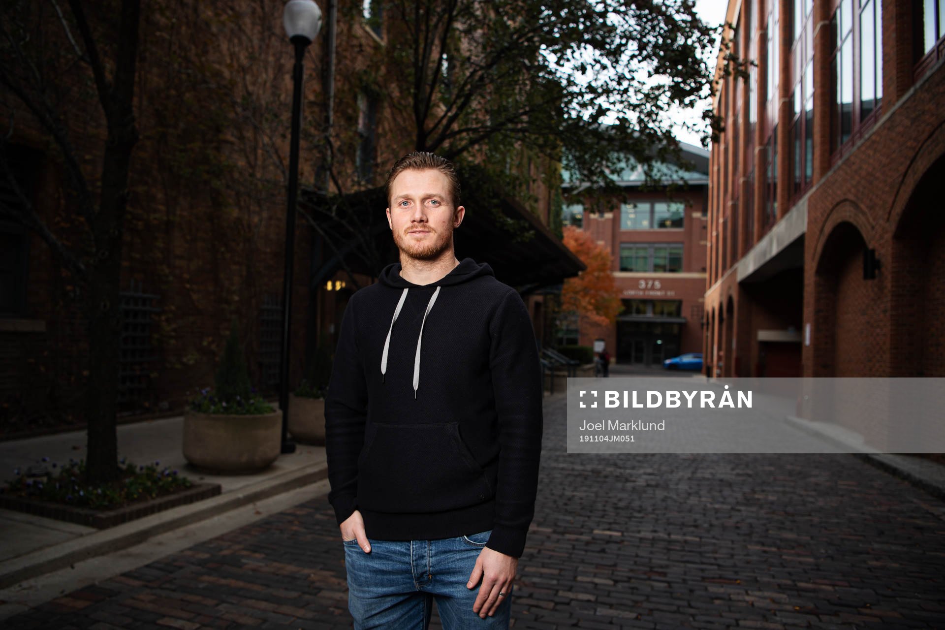 Gustav Nyquist of Columbus Blue Jackets poses for a portrait