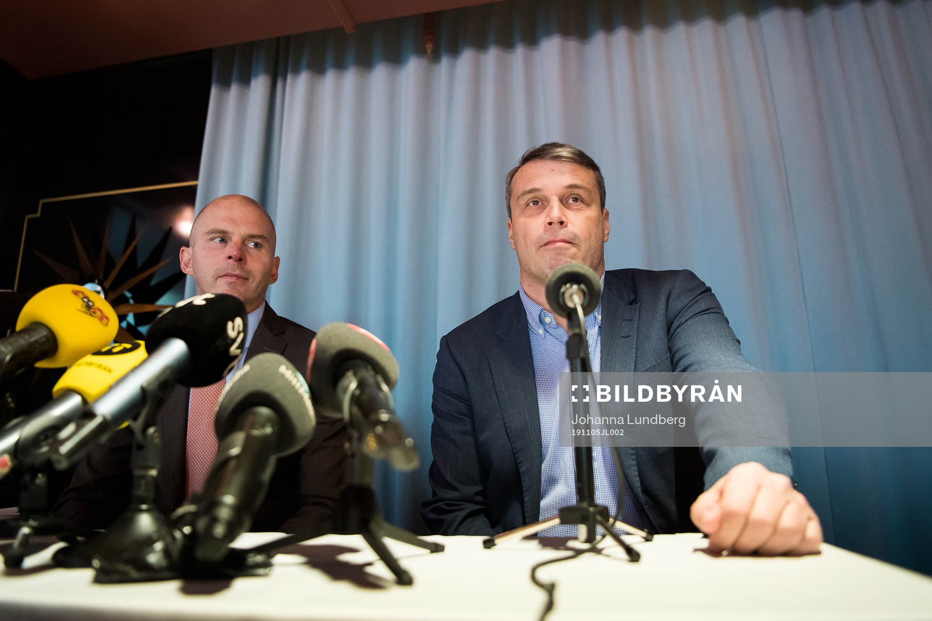 Östersunds tidigare ordförande Daniel Kindberg (th)