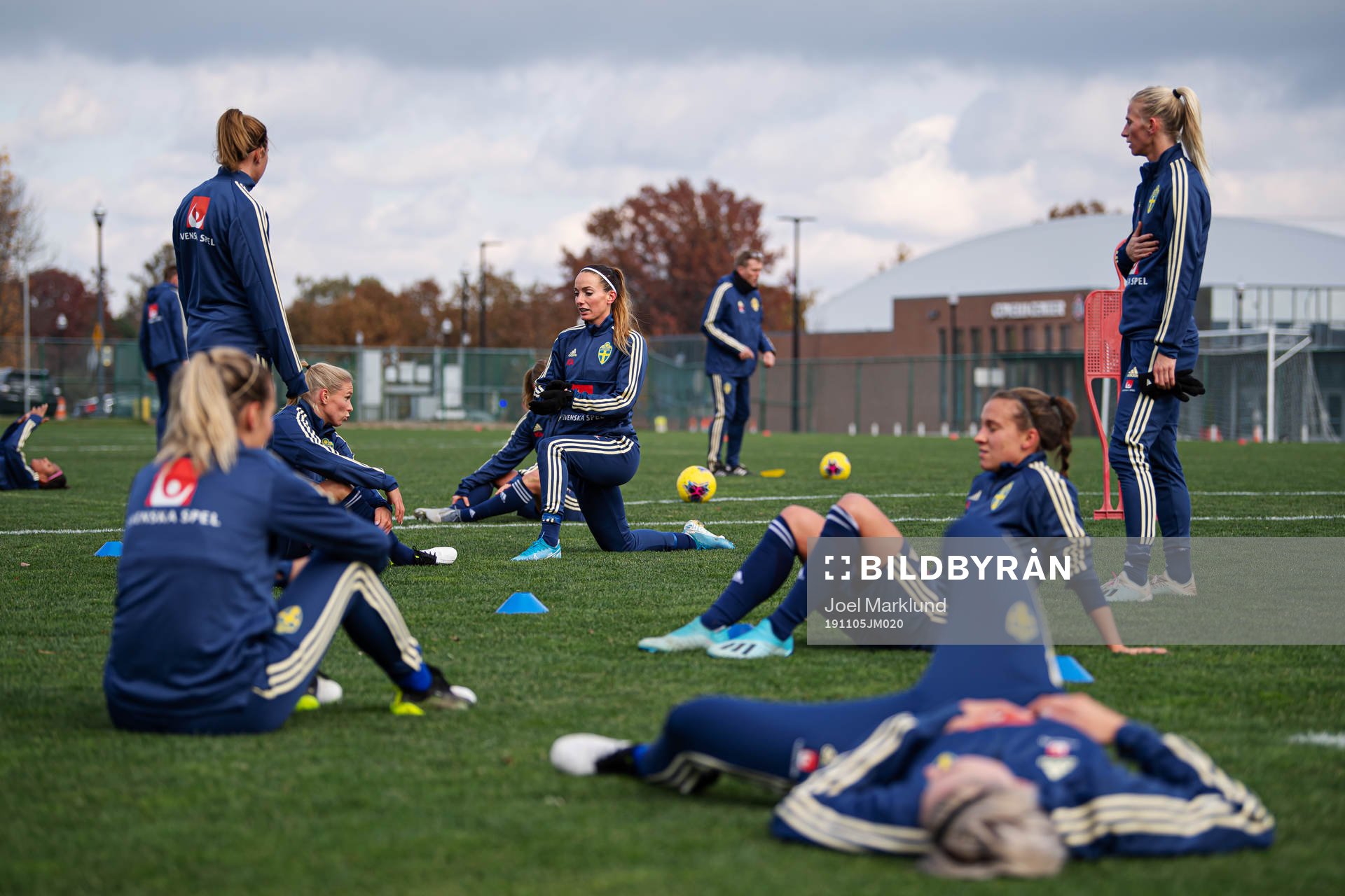 Jonna Andersson and Kosovare Asllani of the Swedish