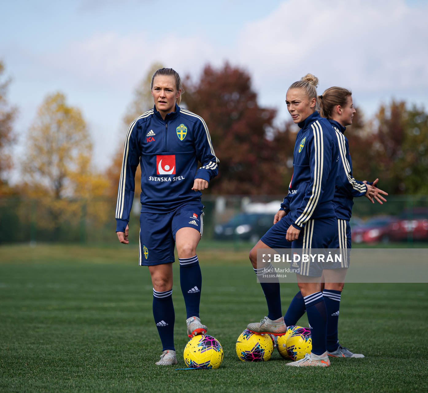 Magdalena Eriksson and Hanna Bennison of the Swedish