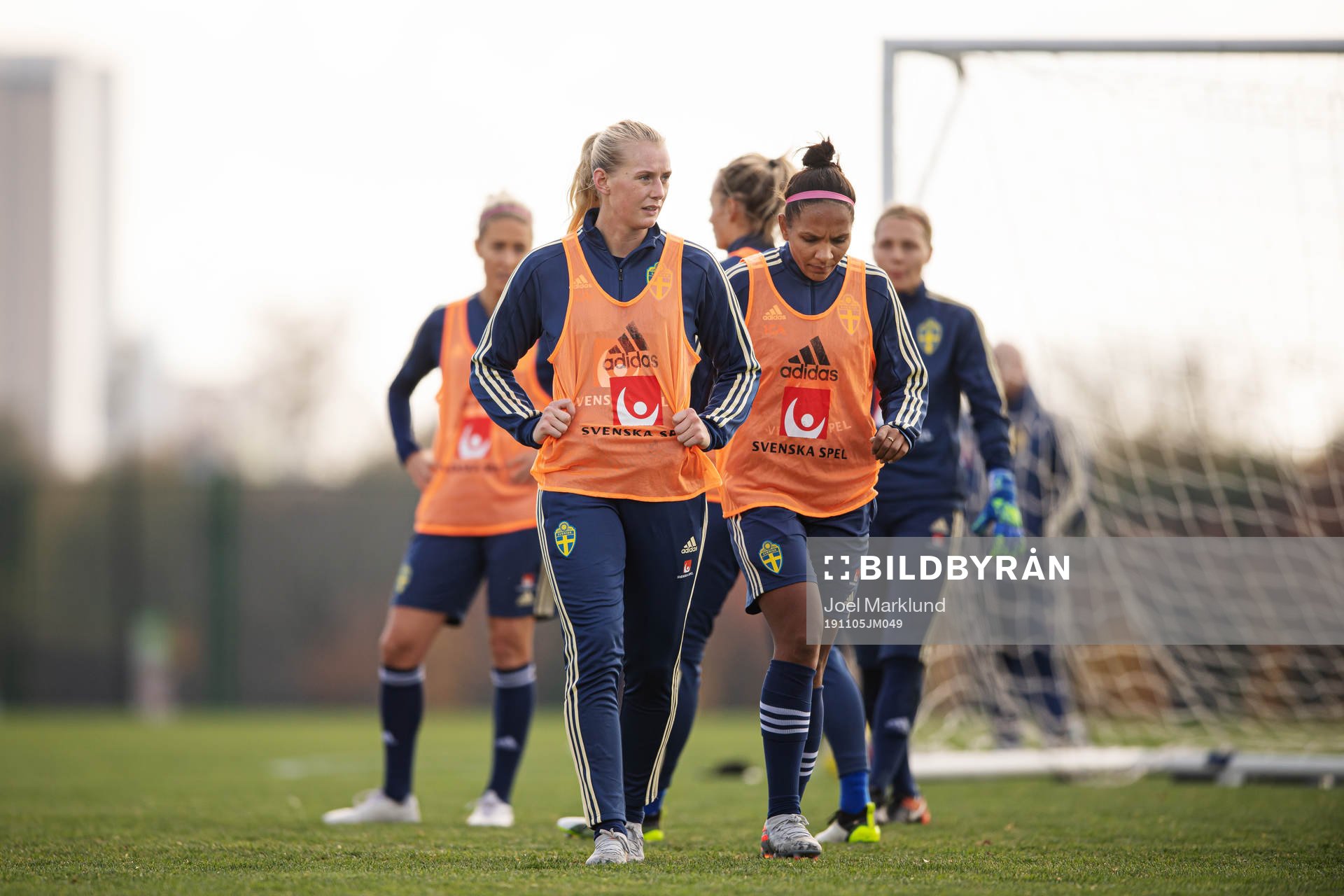 Stina Blackstenius and Madelen Janogy of the Swedish