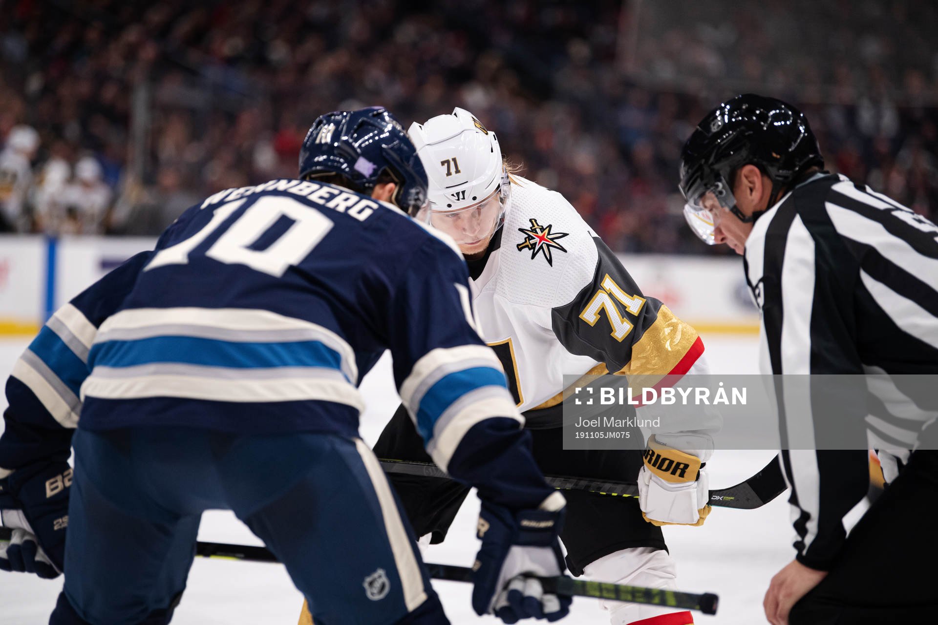 Columbus Alexander Wennberg and Vegas William Karlsson