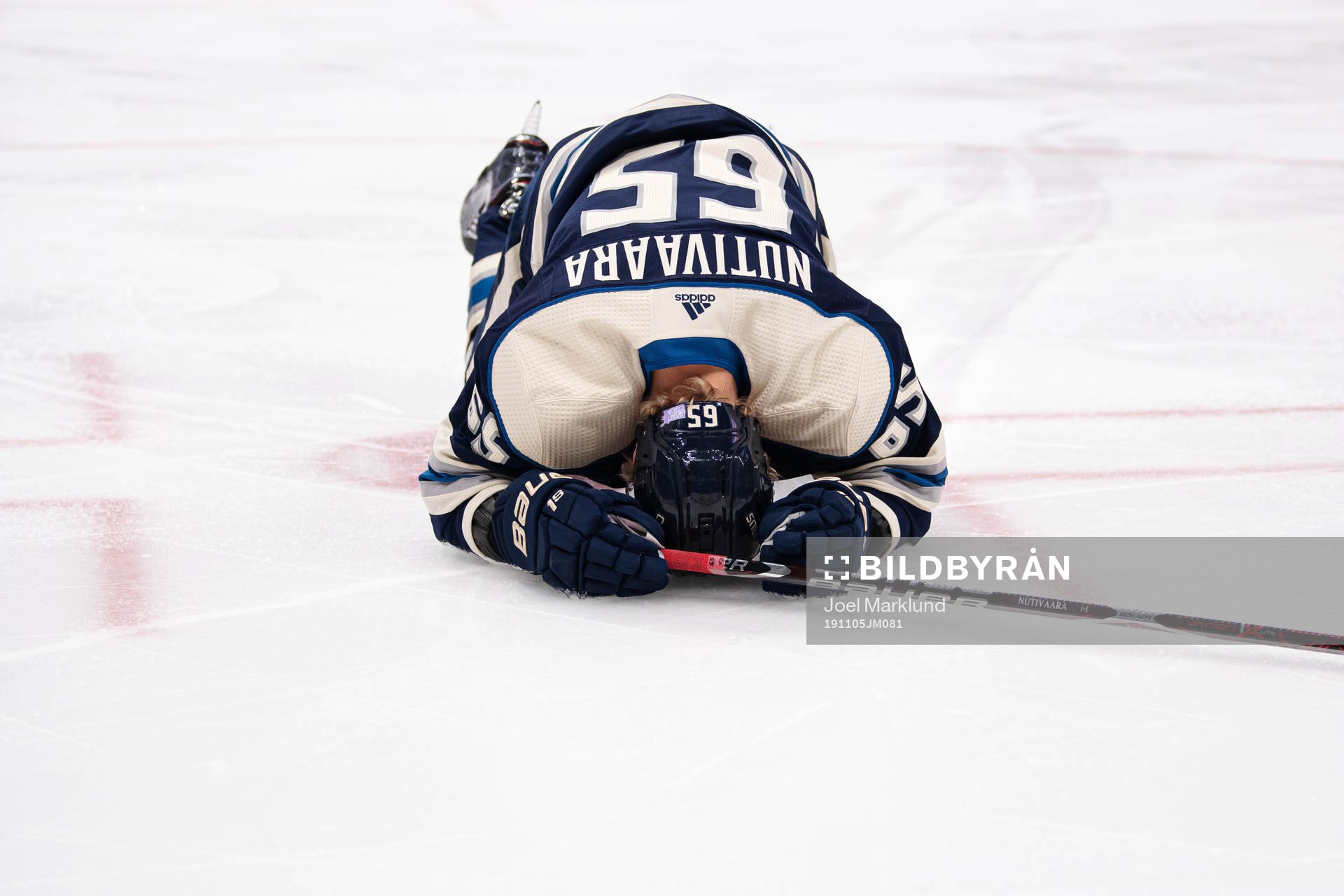 Columbus Markus Nutivaara gets injured