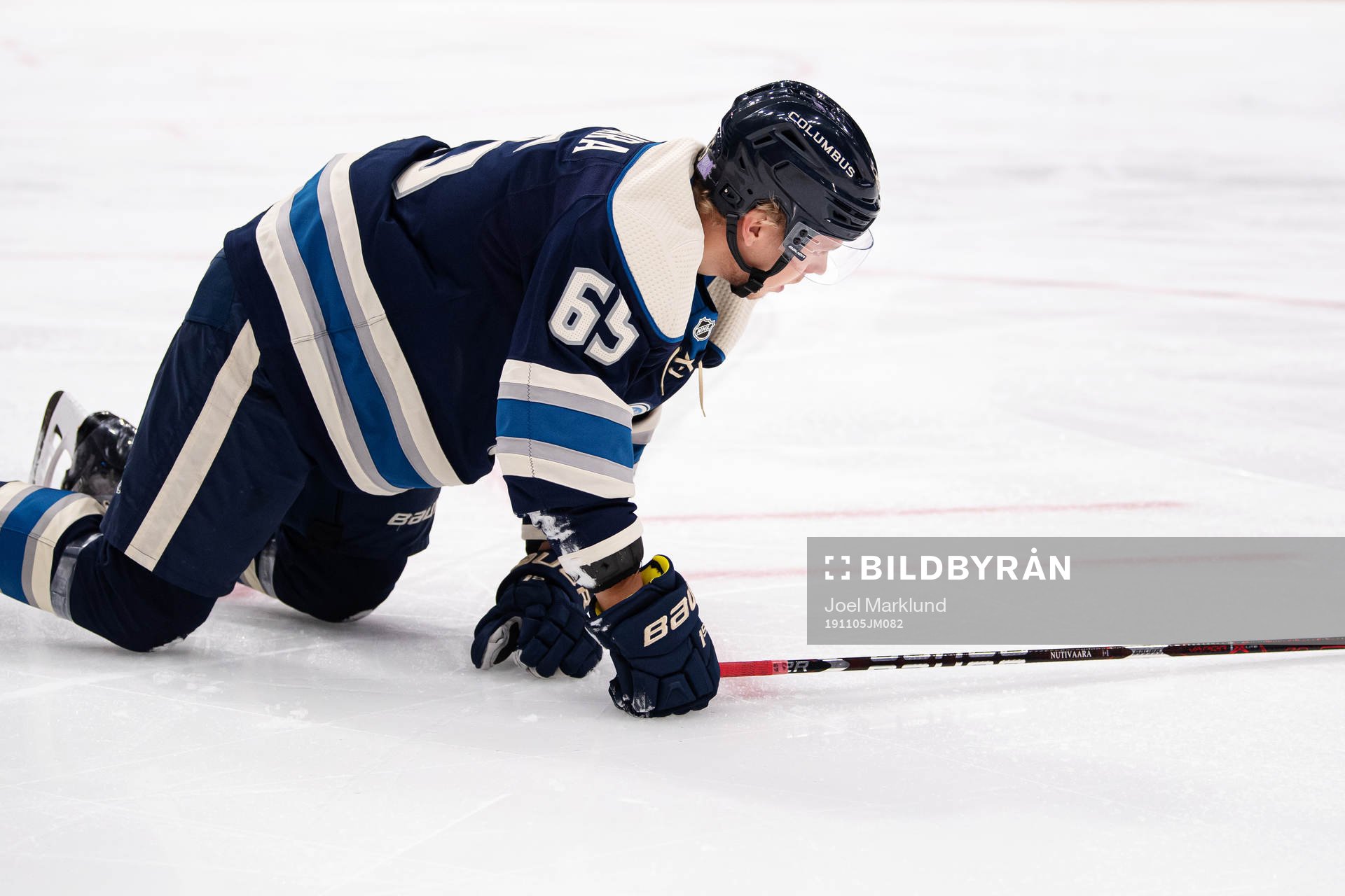 Columbus Markus Nutivaara gets injured