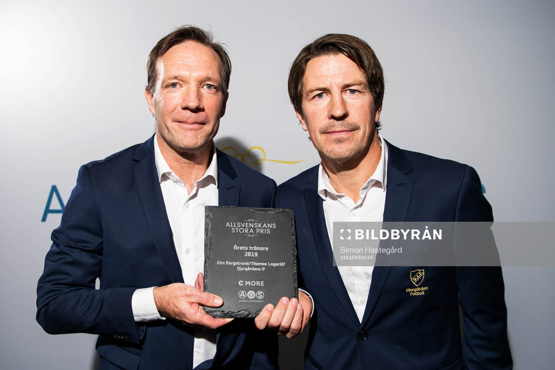 Vinnarna av Årets tränare Djurgårdens Kim Bergstrand och
