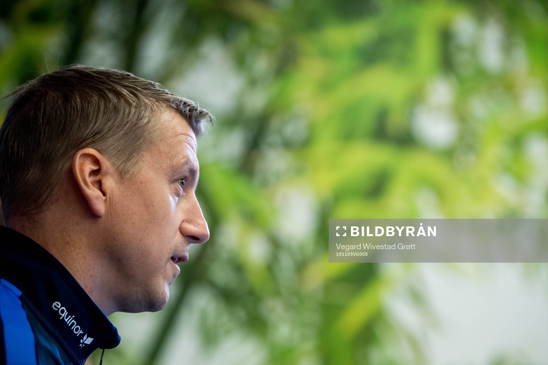 Leif Gunnar Smerud, head coach of Norway U21, presents the