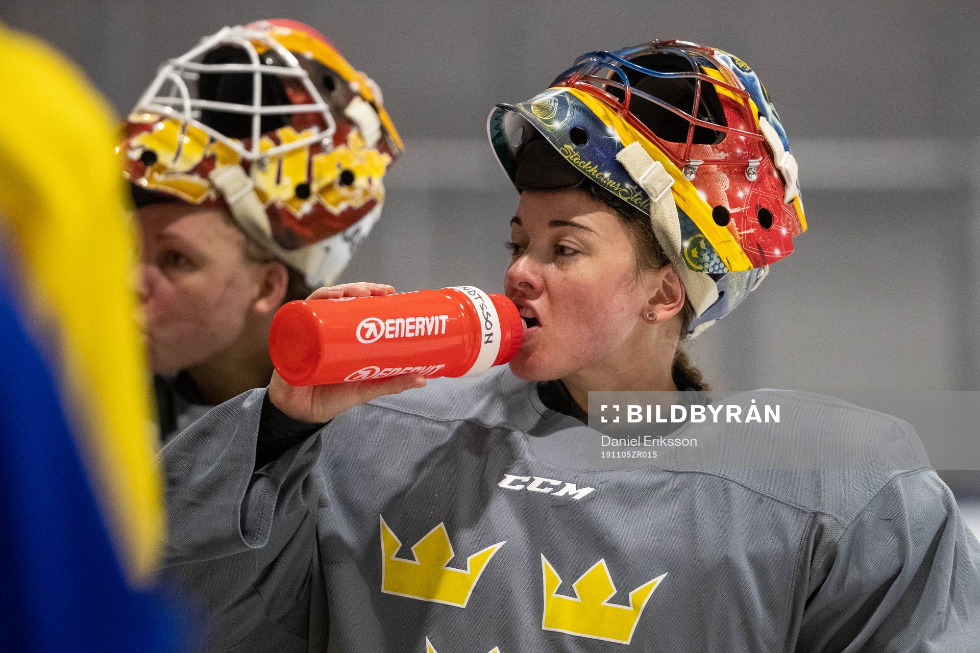 Goaltender Lovisa Berndtsson of Sweden