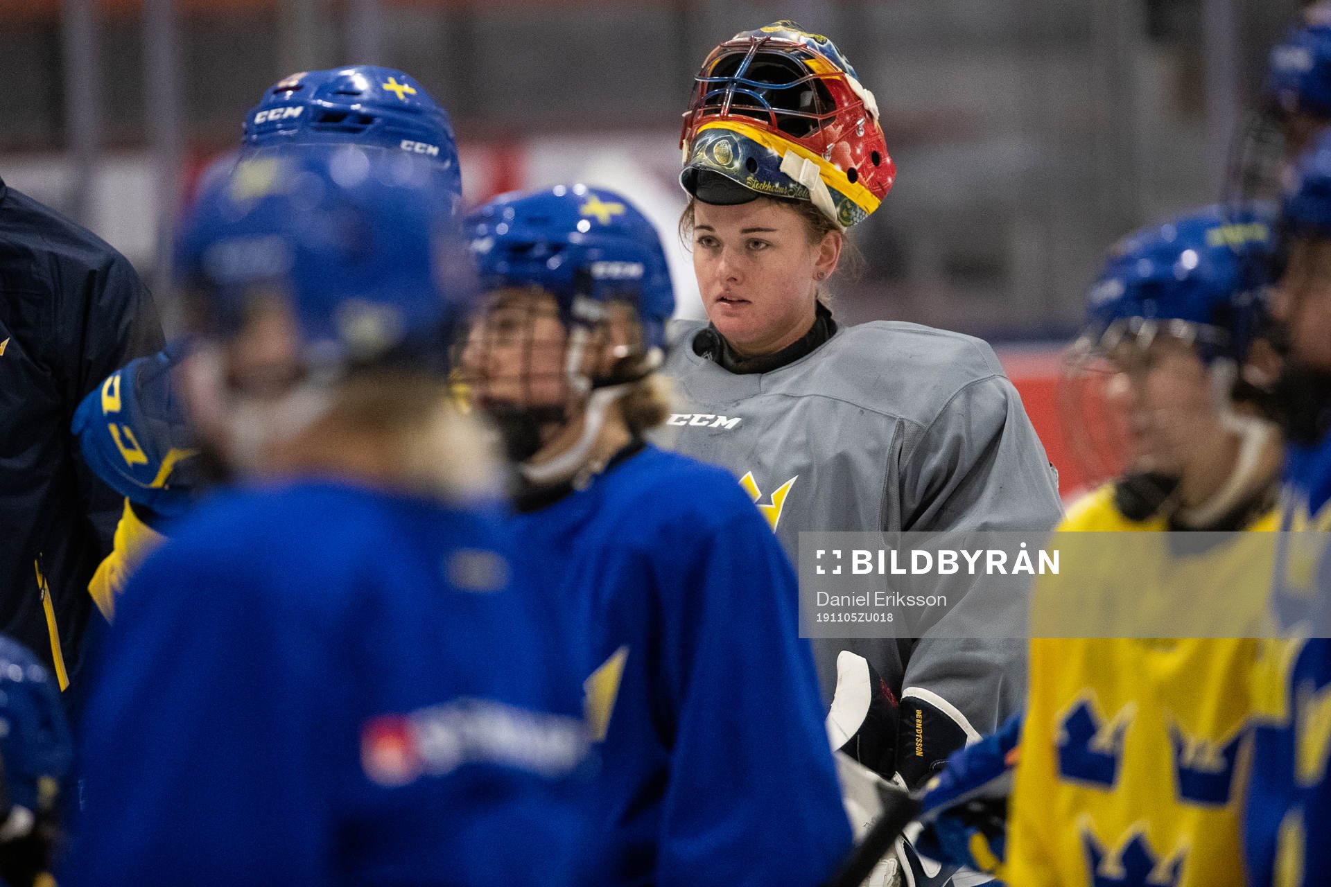 Goaltender Lovisa Berndtsson of Sweden