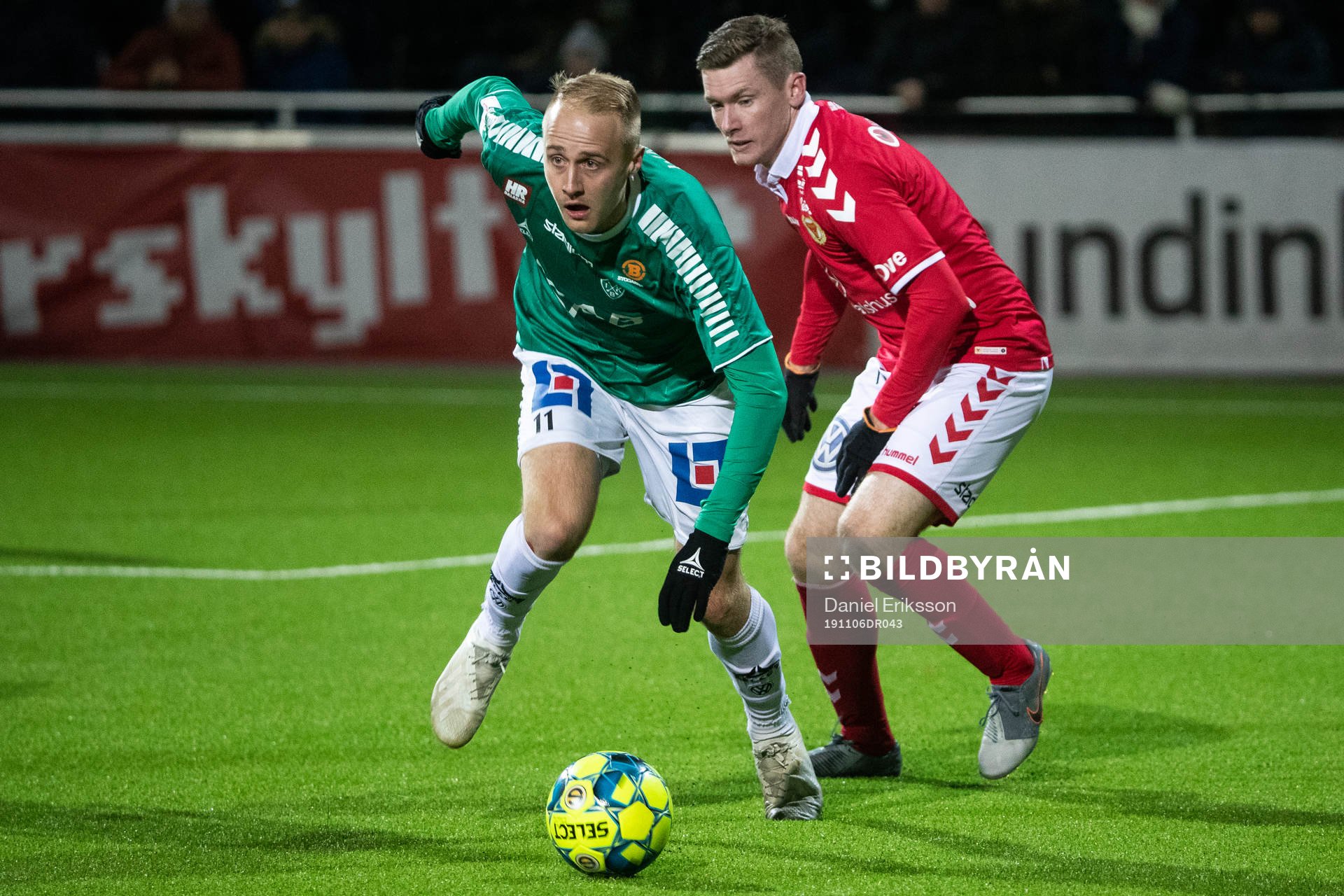 Brages Anton Lundin och Kalmars Fidan Aliti