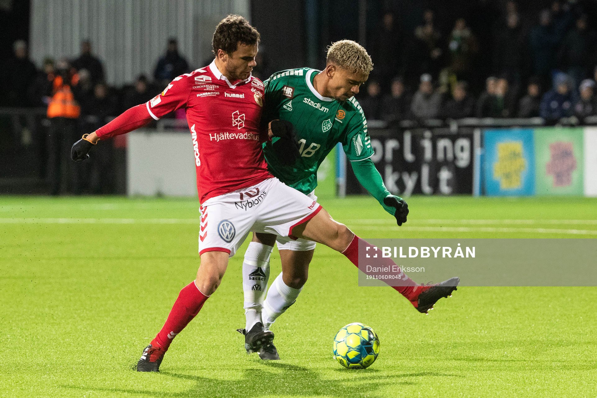 Kalmars Herman Hallberg och Brages Seth Kanteh Hellberg
