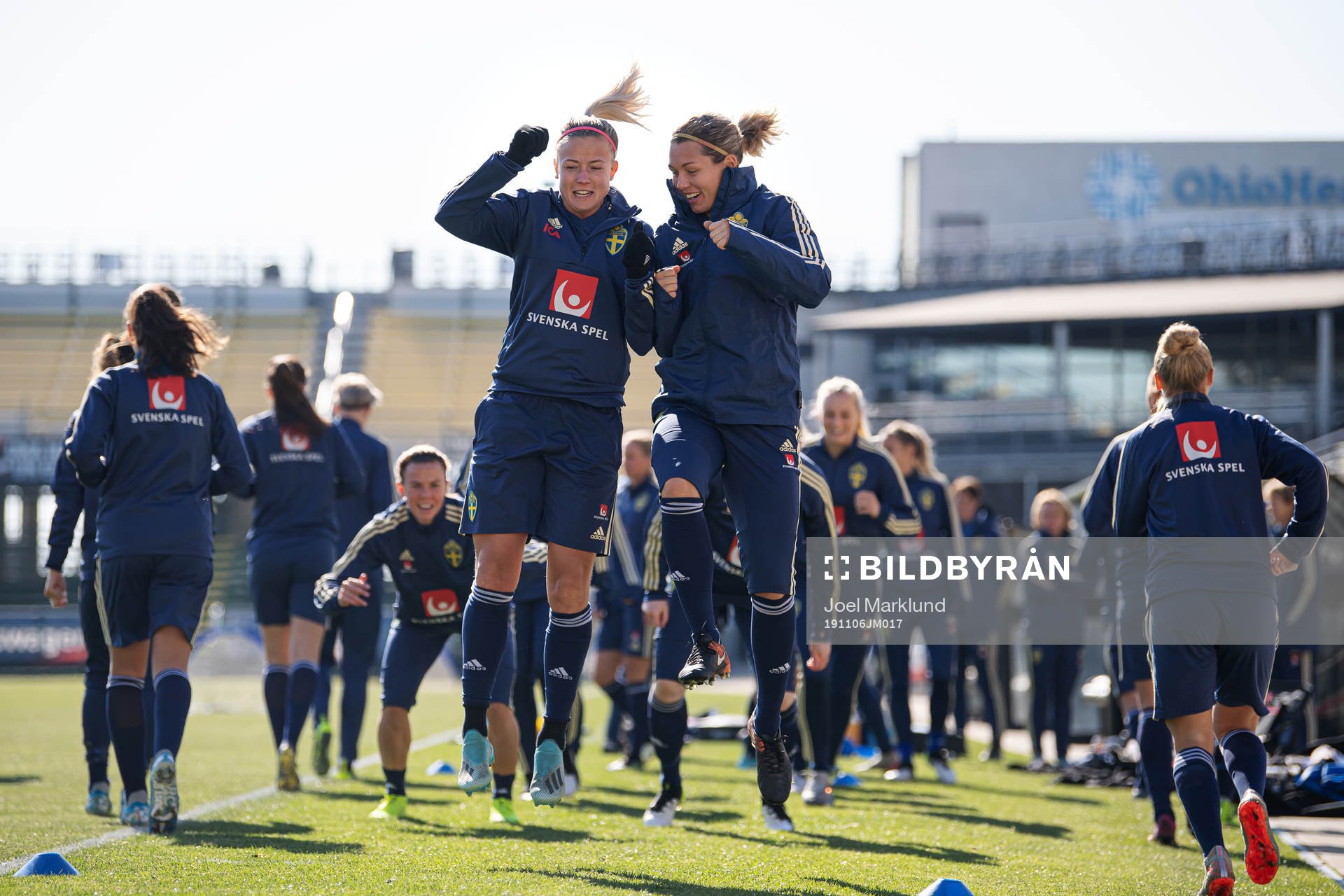 Hanna Glas and Jennifer Falk of the Swedish women’s