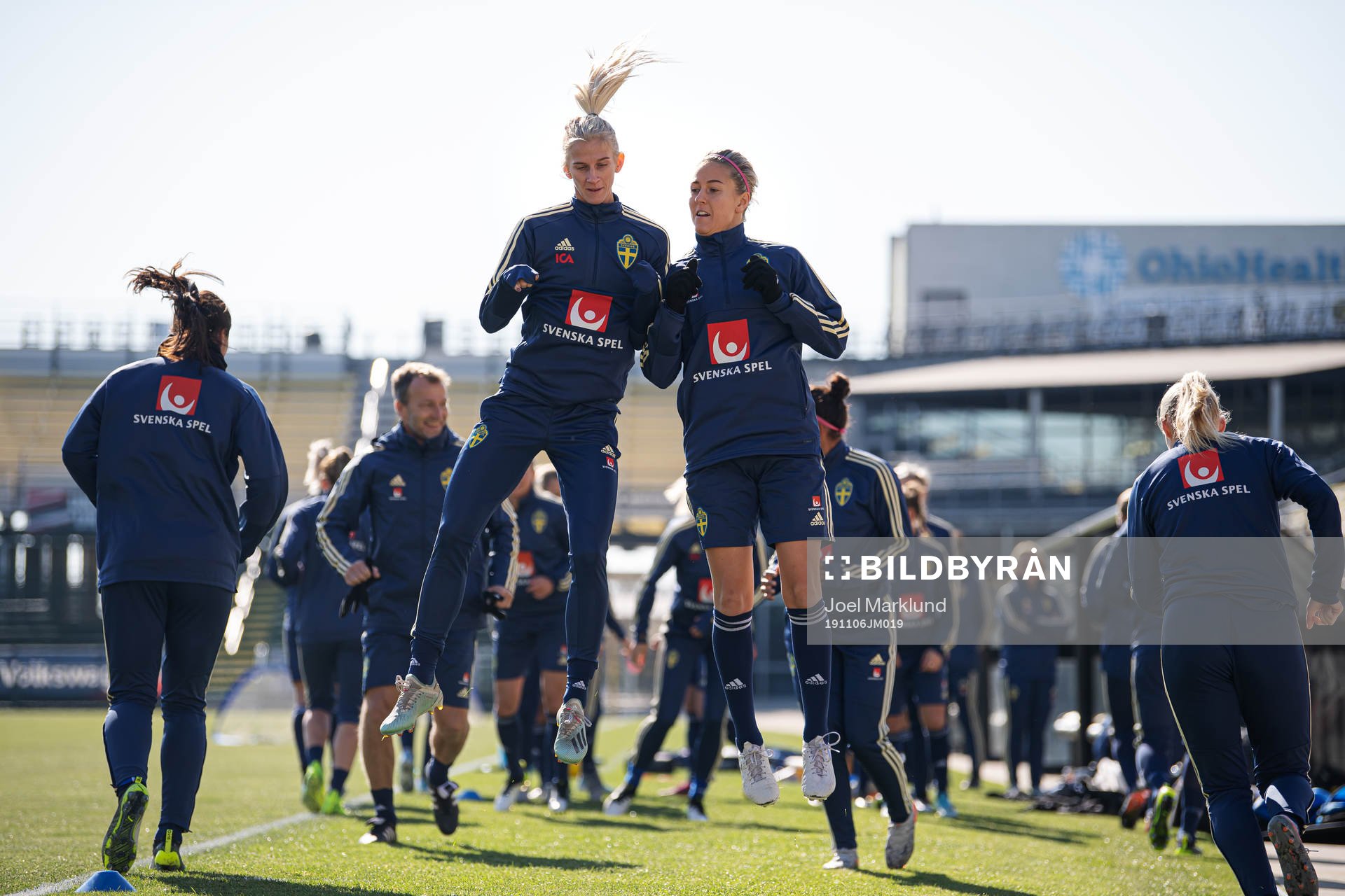 Sofia Jakobsson and Emma Kullberg of the Swedish women’s
