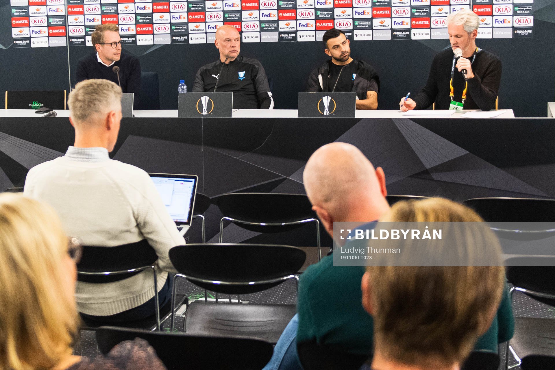 Uwe Rösler, head coach and Behrang Safari of Malmö FF