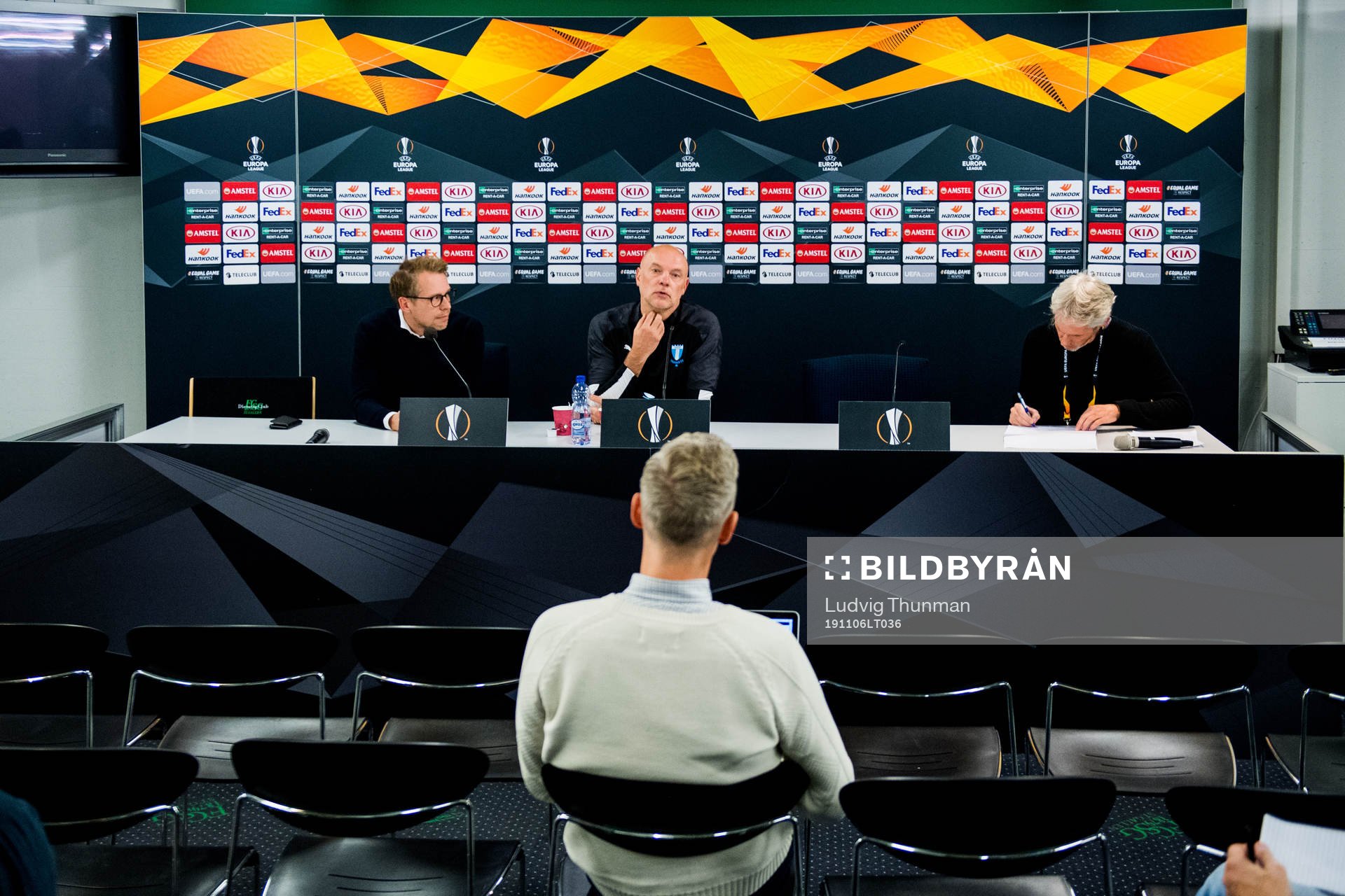 Peter Åhlander, press officer and Uwe Rösler, head coach