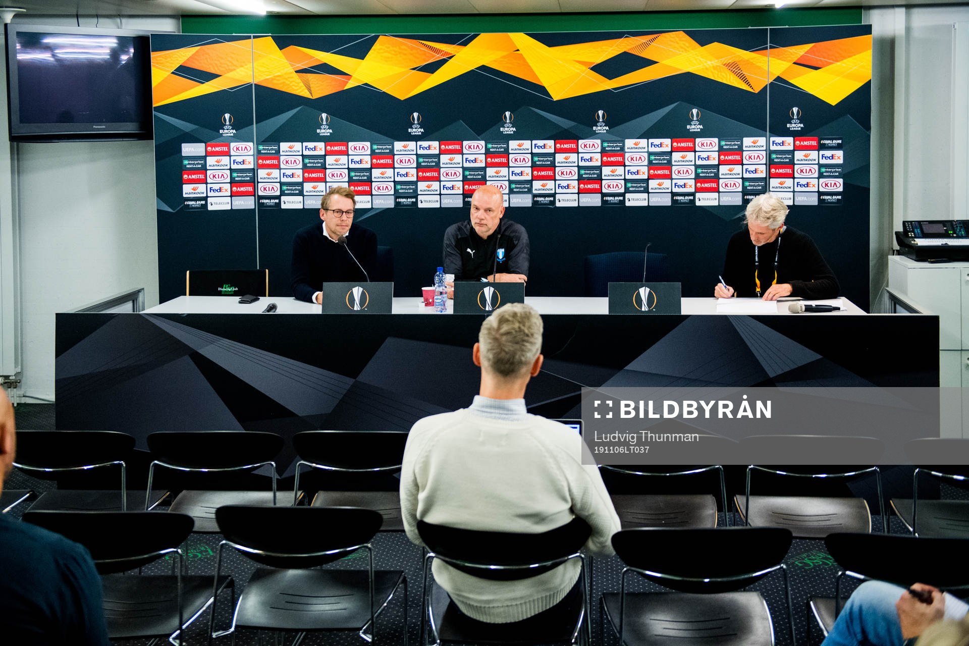 Peter Åhlander, press officer and Uwe Rösler, head coach