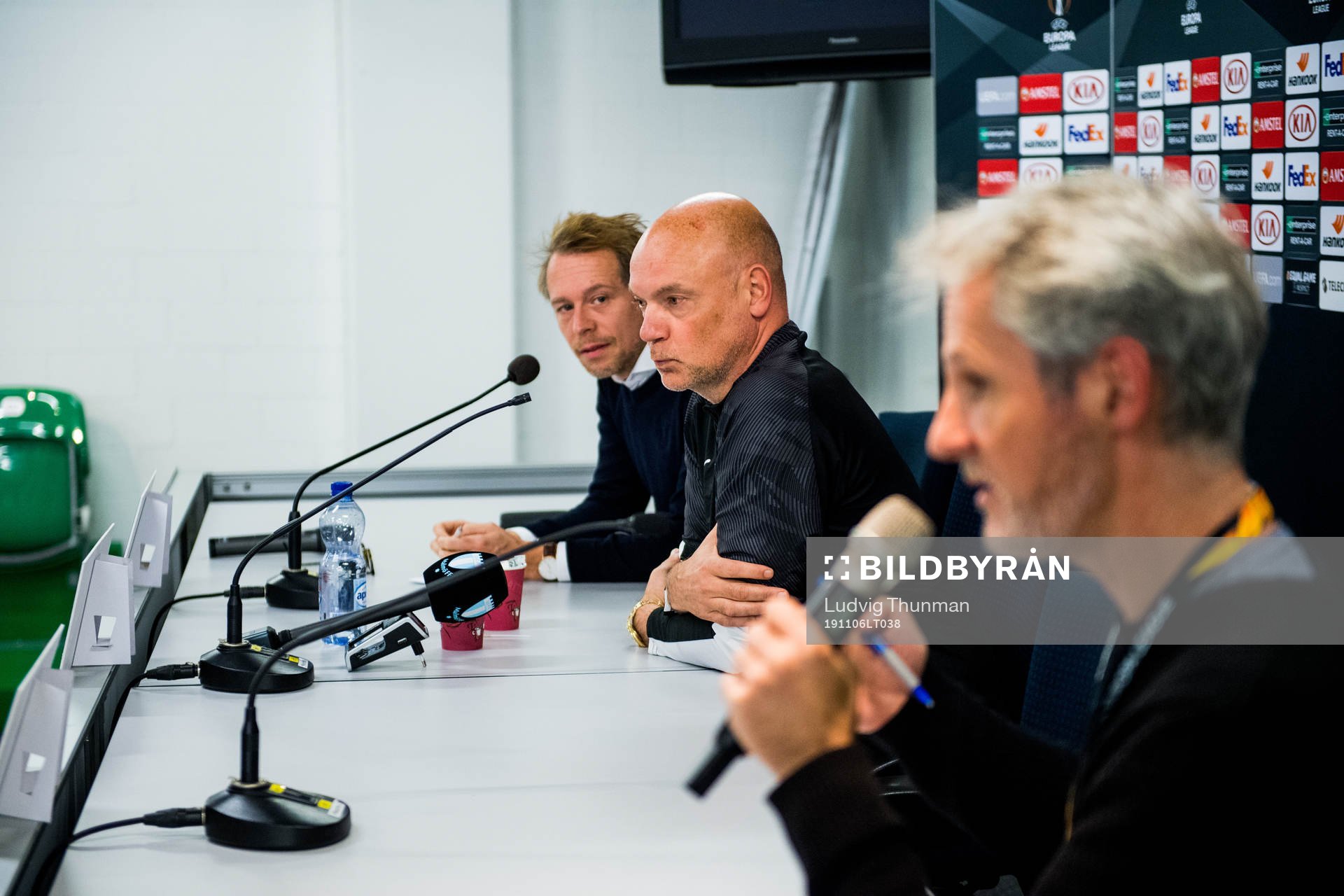 Peter Åhlander, press officer and Uwe Rösler, head coach
