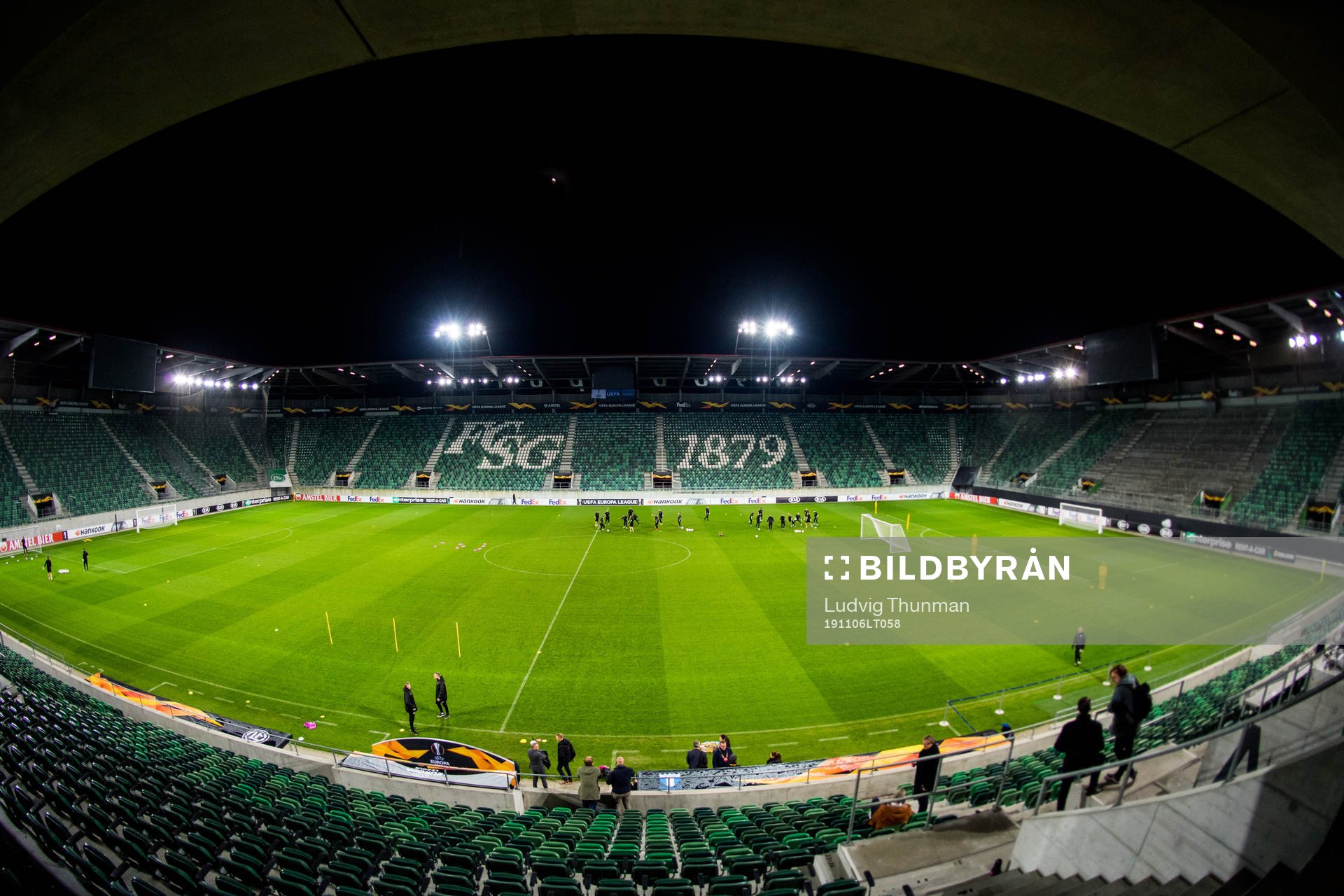 General view of Sankt Gallen Arena