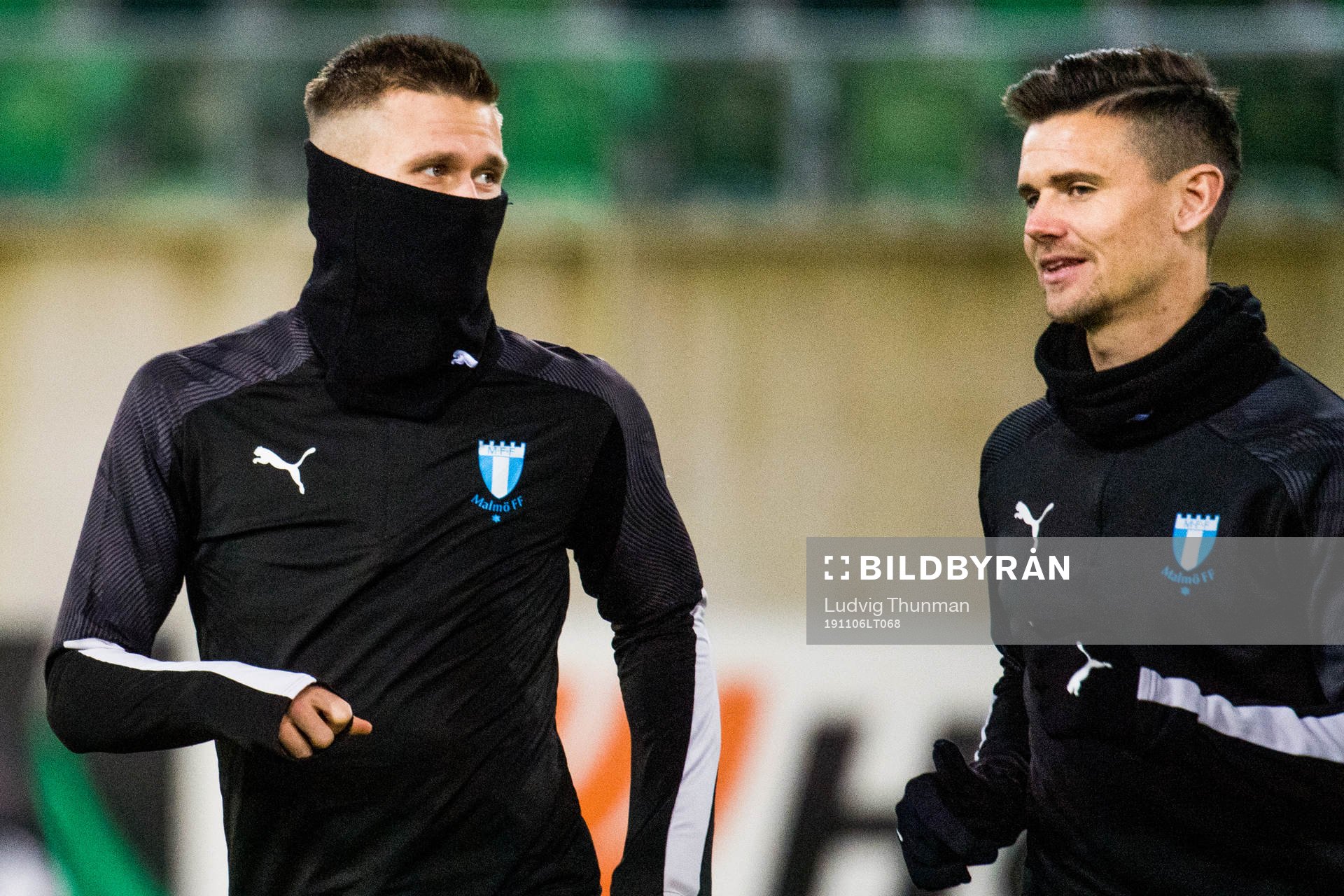 Arnor Traustason and Marcus Antonsson of Malmö FF