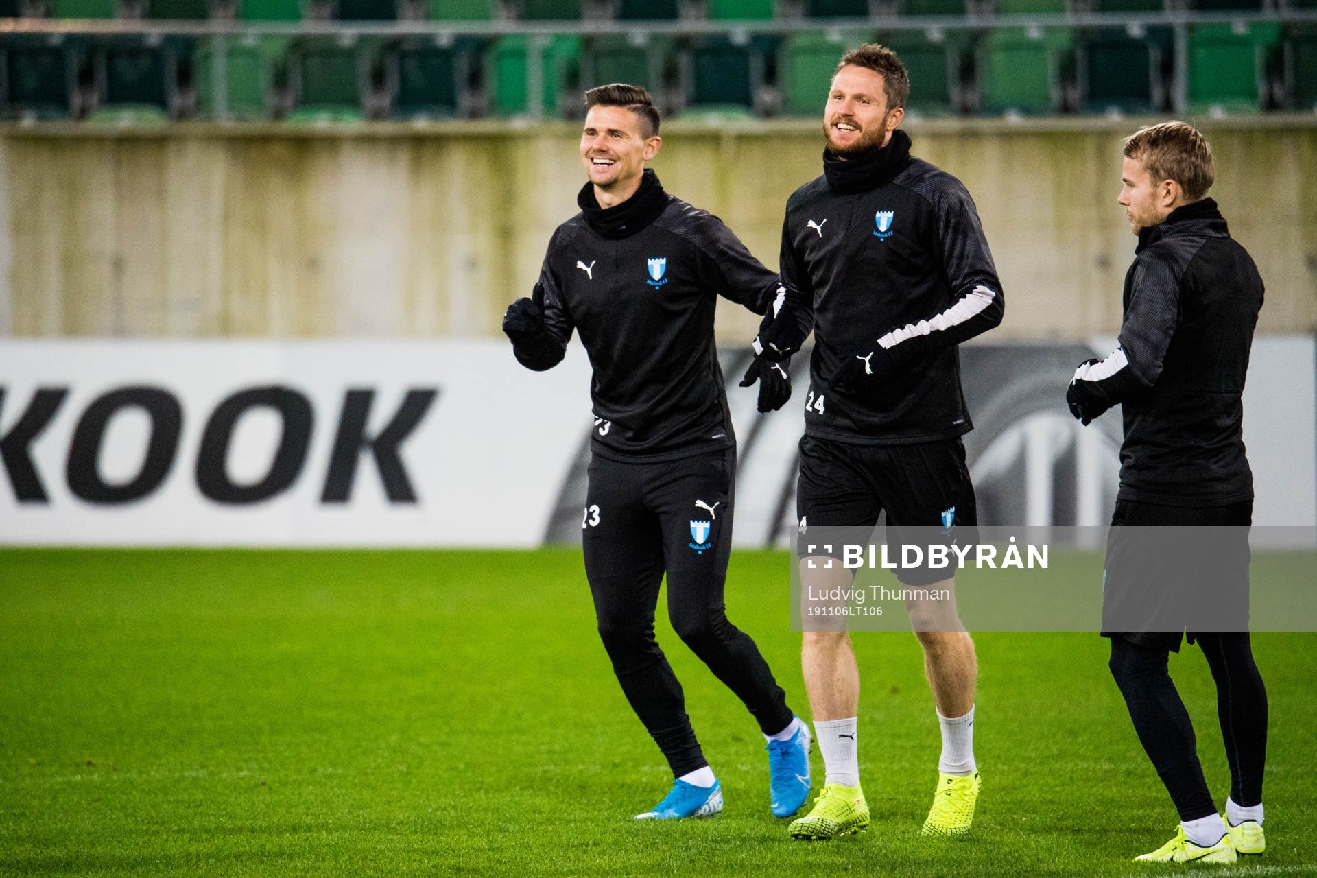 Marcus Antonsson and Lasse Nielsen of Malmö FF