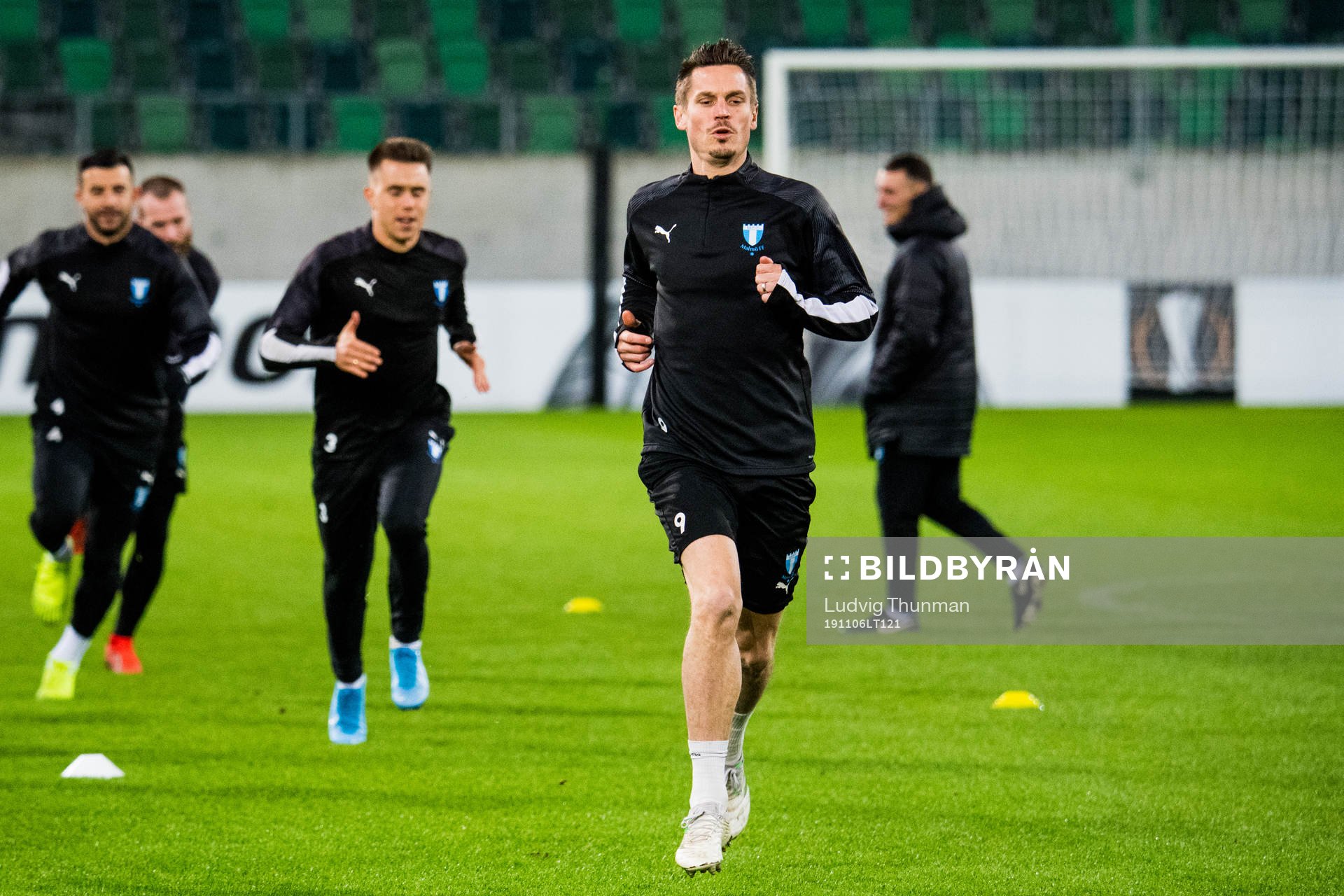 Markus Rosenberg and Jonas Knudsen of Malmö FF