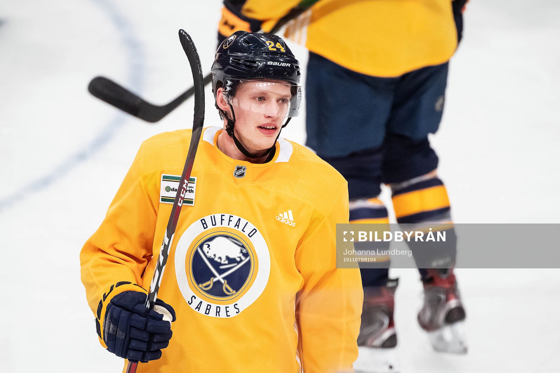 Lawrence Pilut of Buffalo Sabres