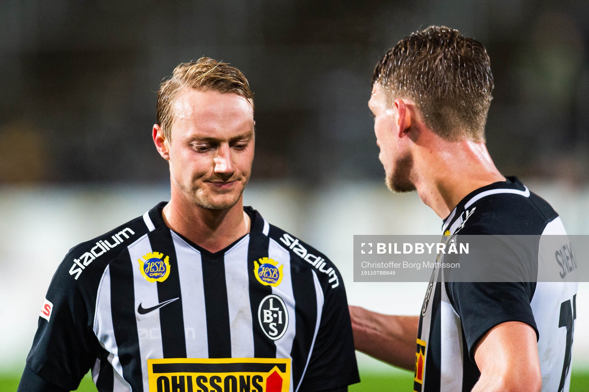 Landskronas Måns Ekvall och Robin Hofsö deppar