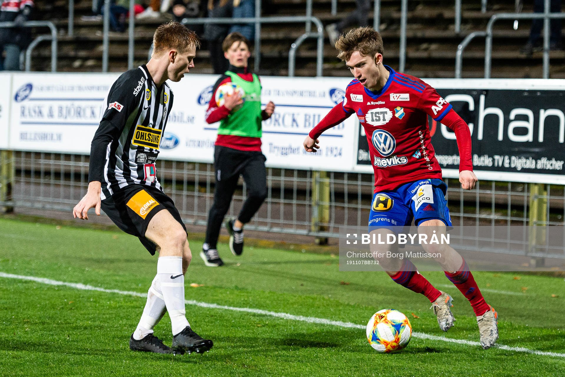 Landskronas Dennis Olofsson och Östers Carl Johansson