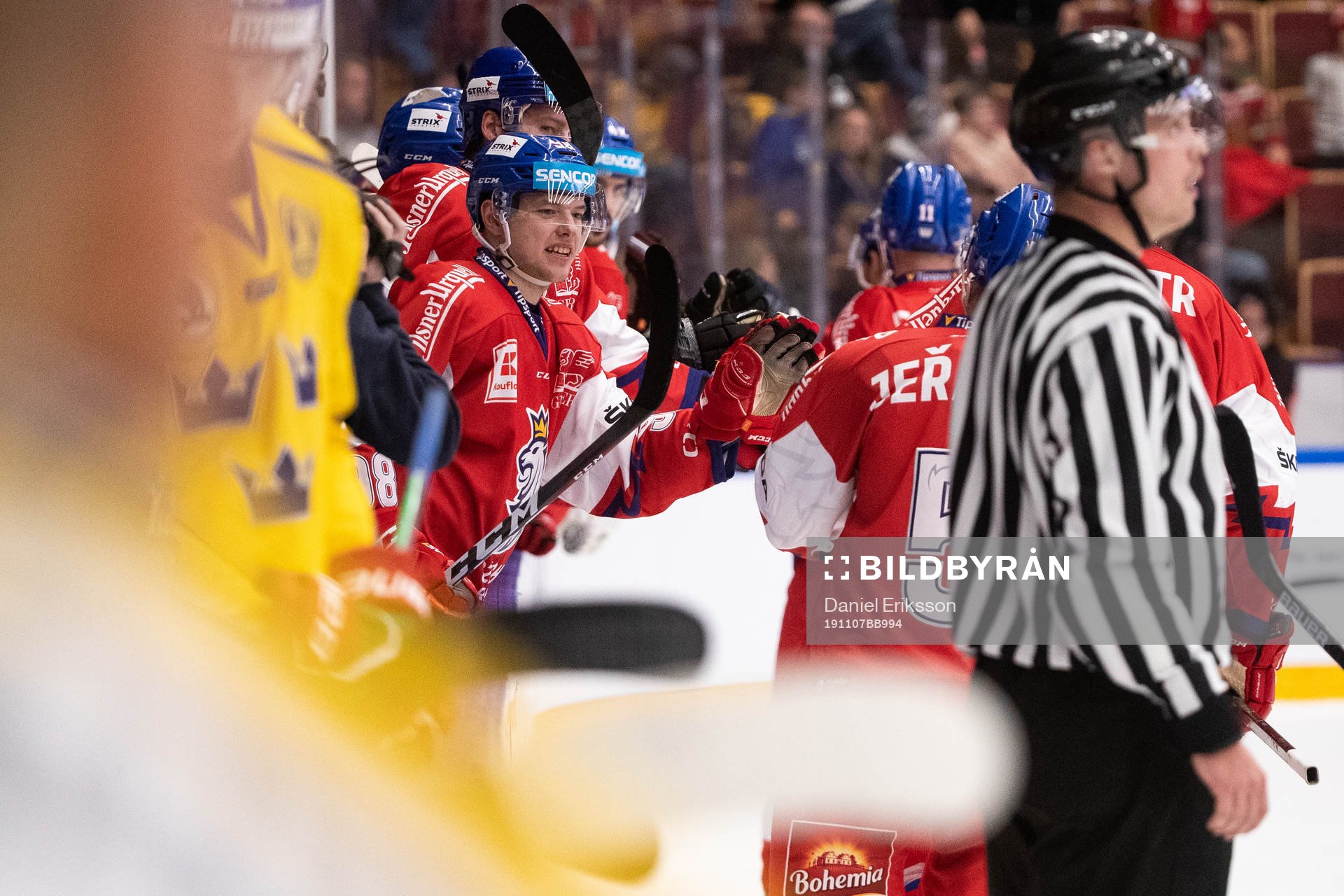 Jan Kovar of Czech Republic  cheering