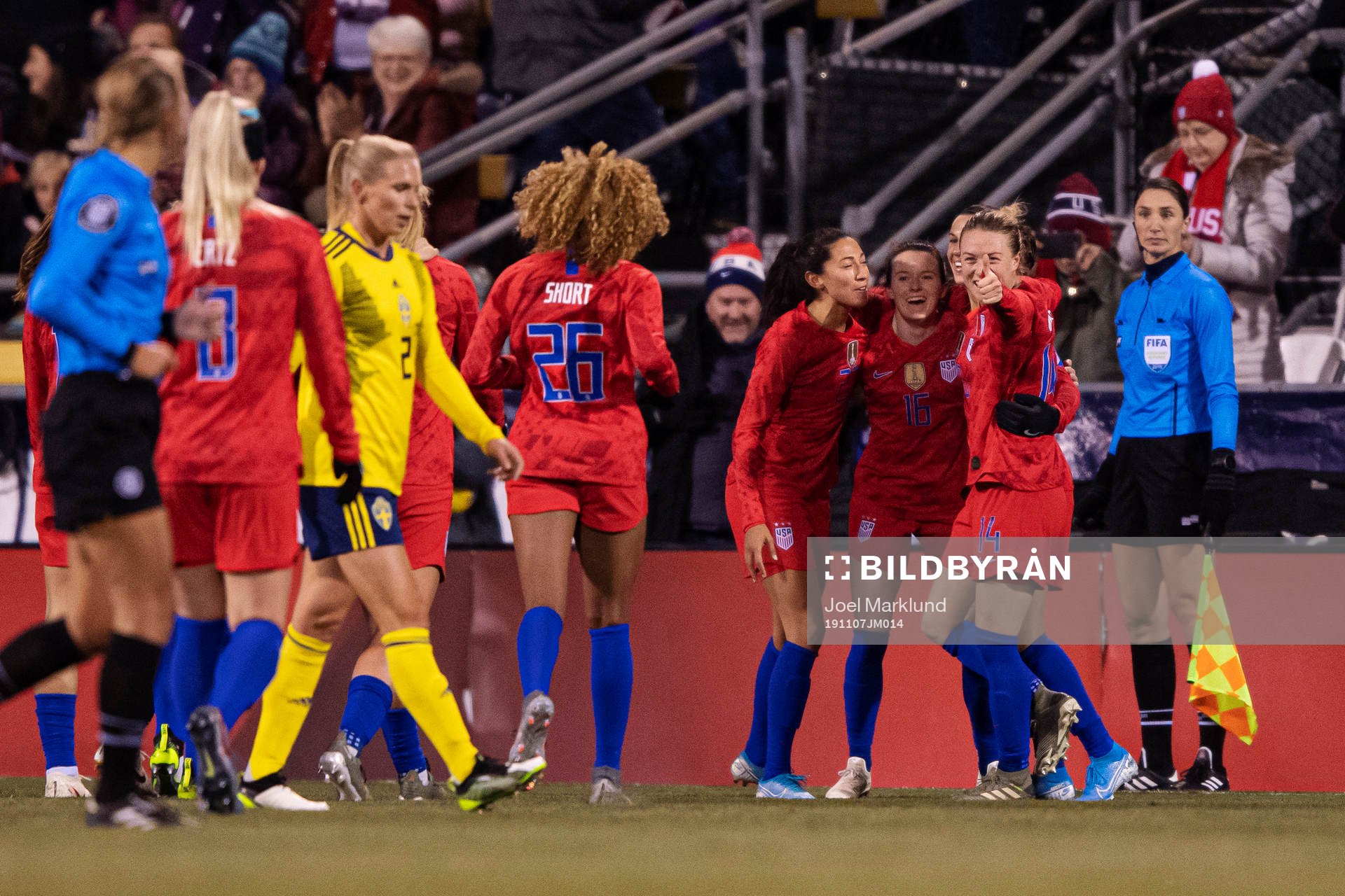 Christen Press, Rose Lavelle, Carli Lloyd and Emily Sonnett