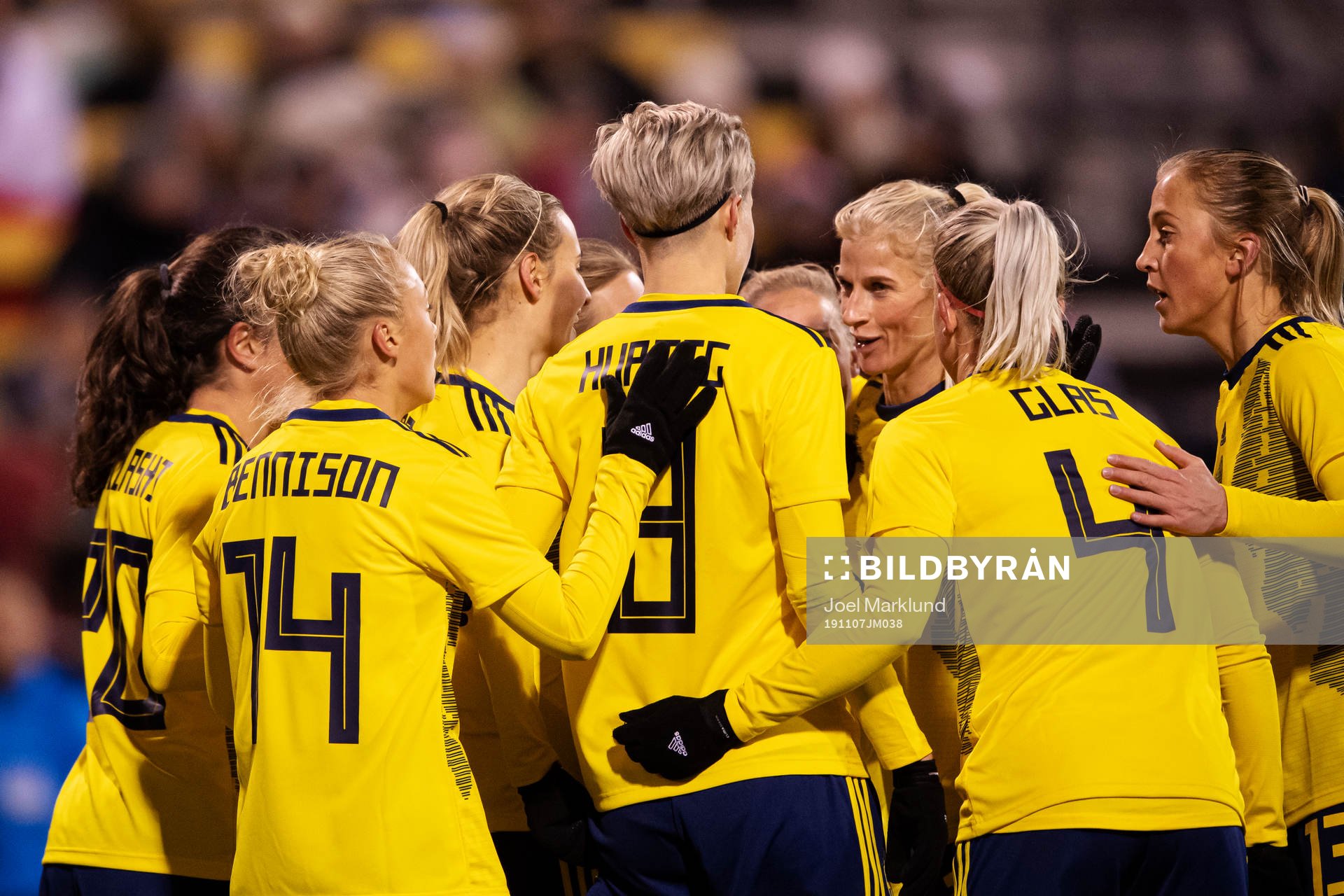 Players of Sweden celebrate the 3-1 goal
