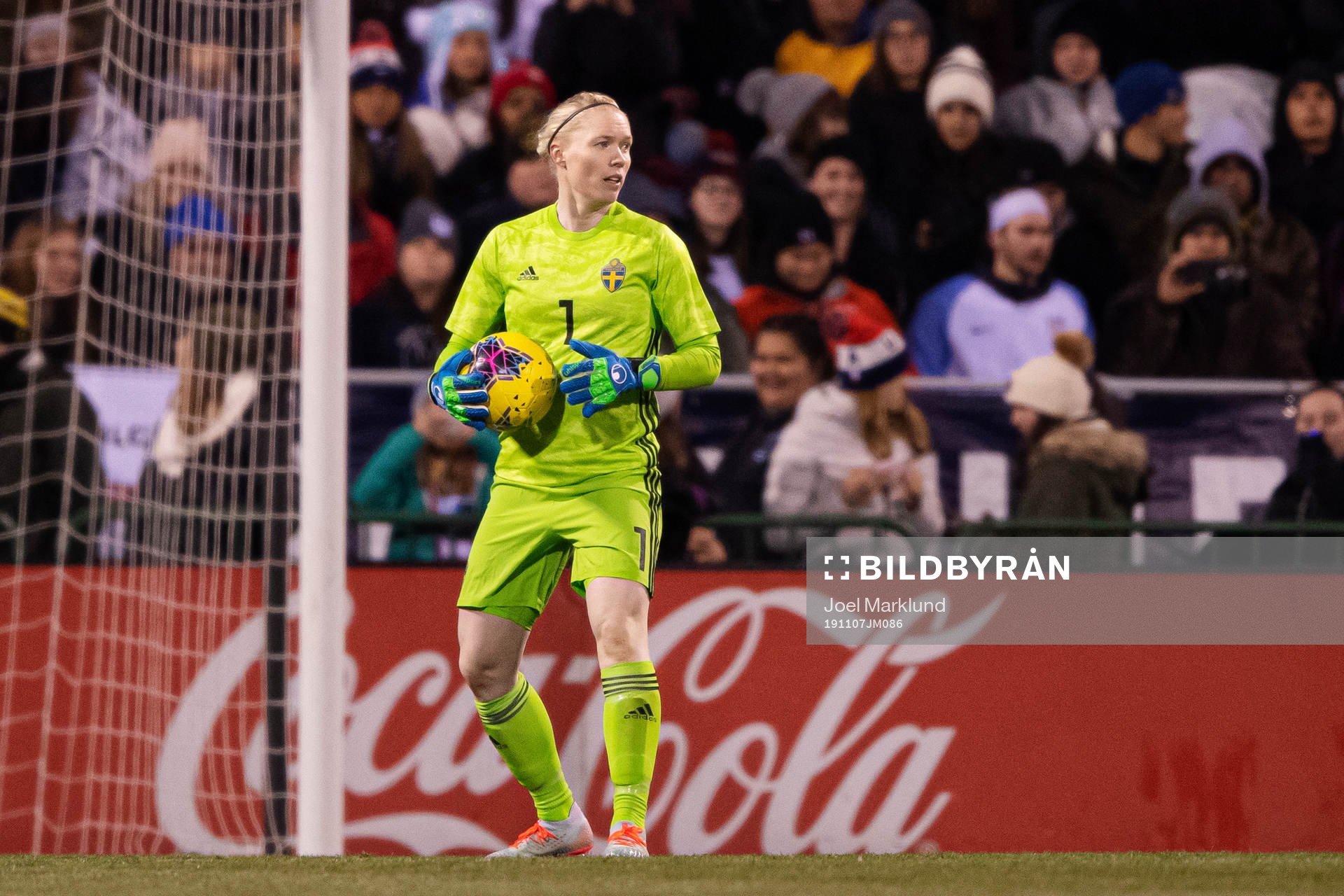 Goalkeeper Hedvig Lindahl of Sweden