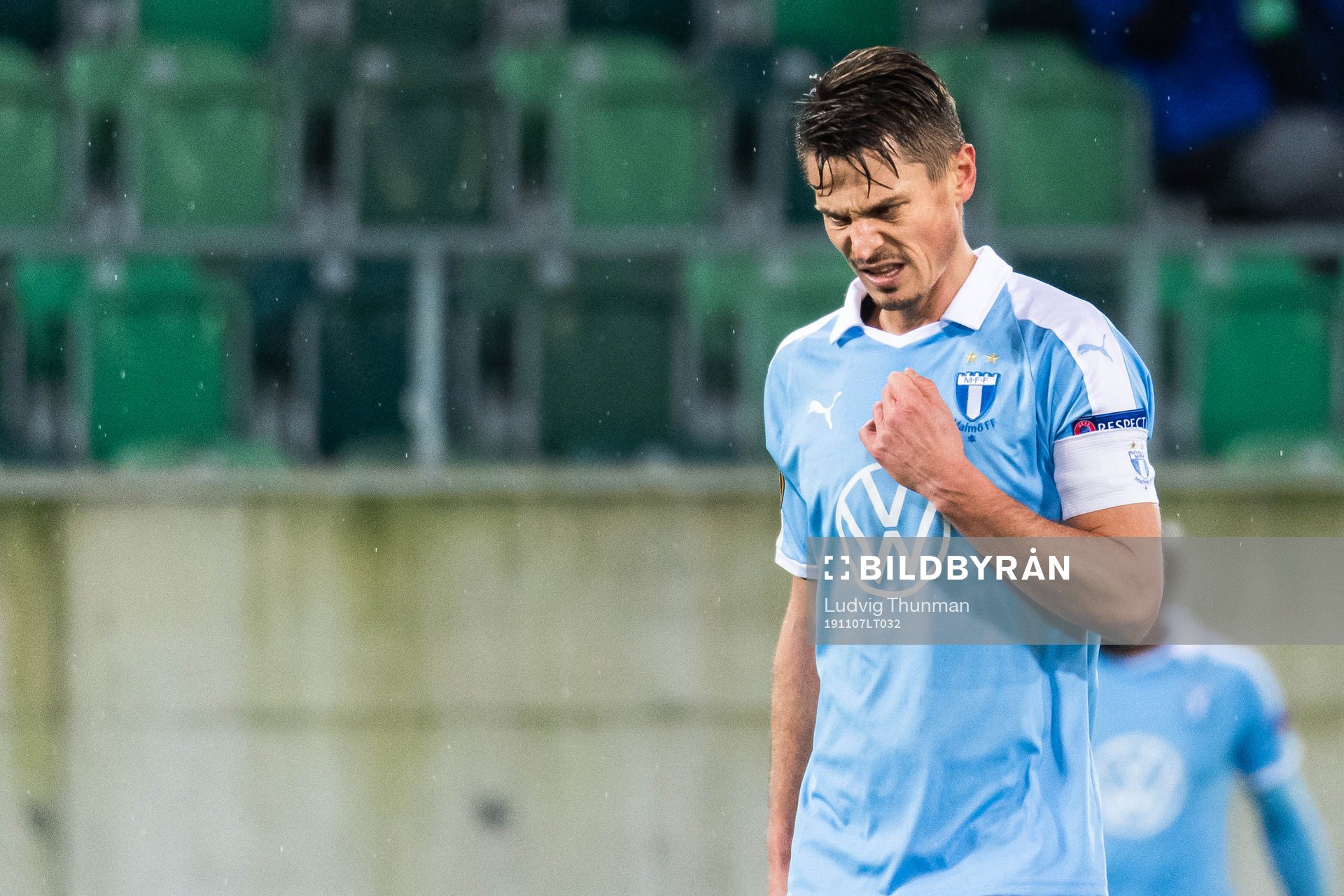 Markus Rosenberg of Malmö FF looks dejected