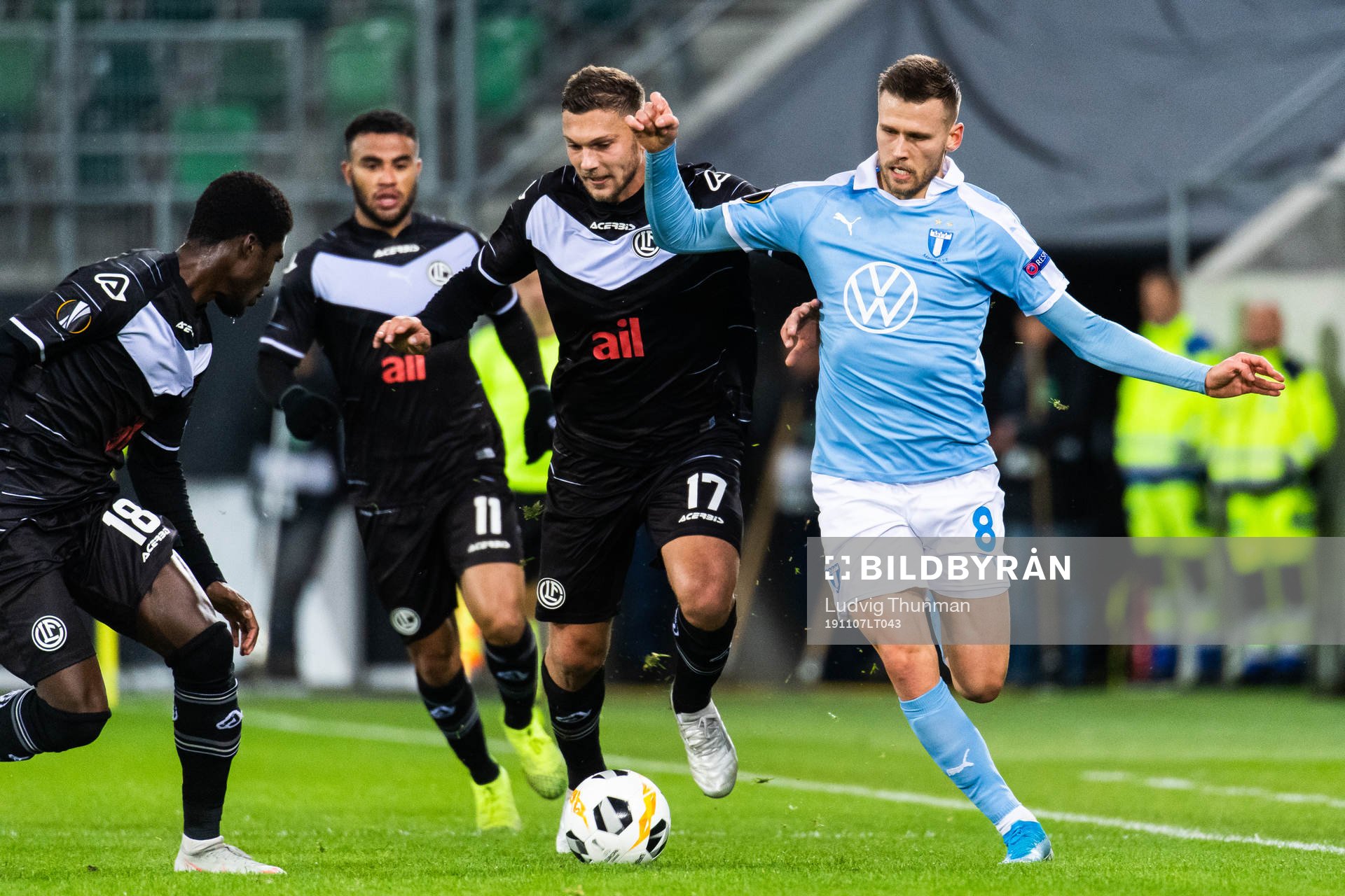 Guy Eloge Koffi Yao, Carlinhos Junior and Balint Vecsei and