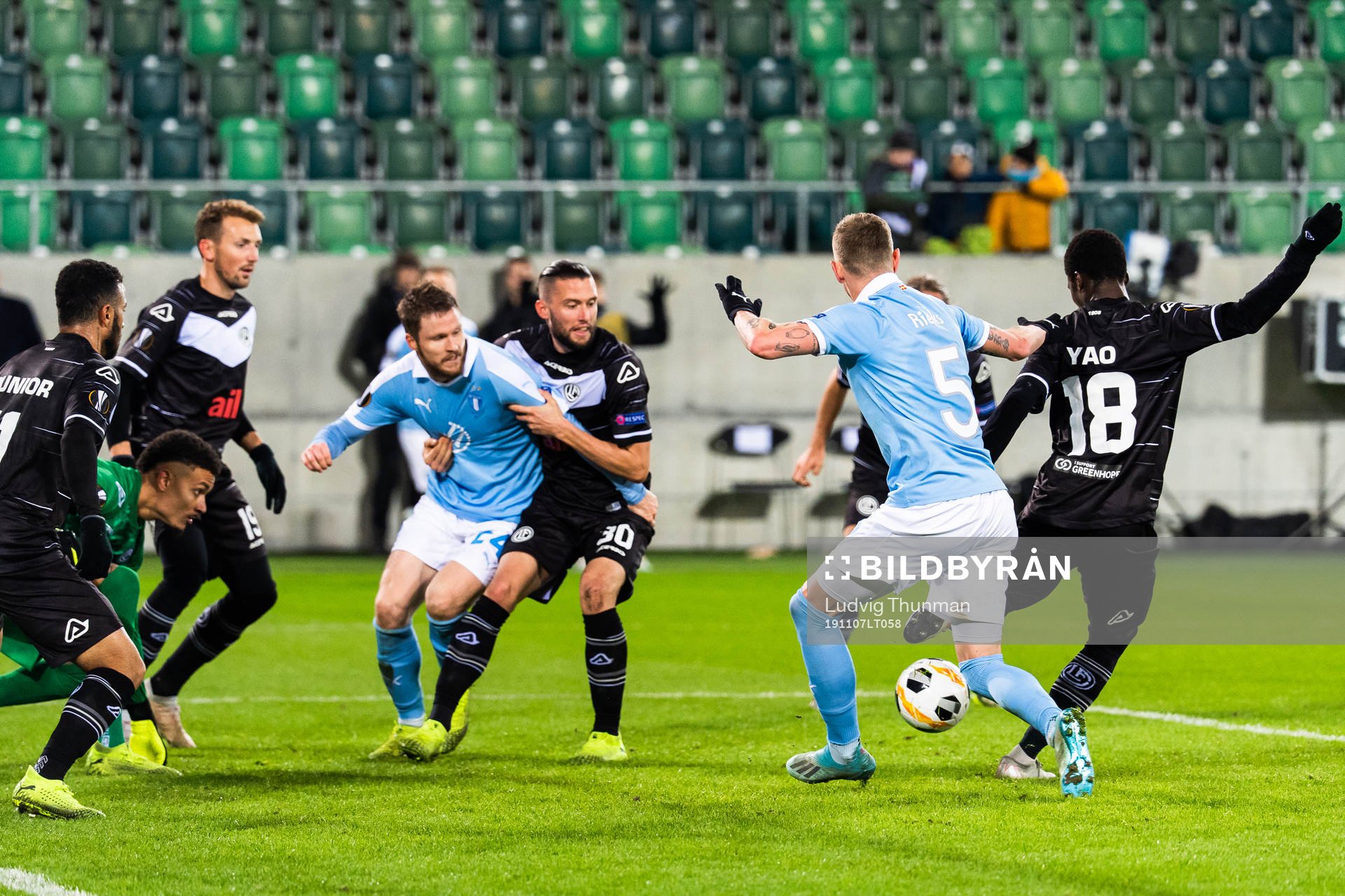 Lasse Nielsen and Sören Rieks of Malmö FF against