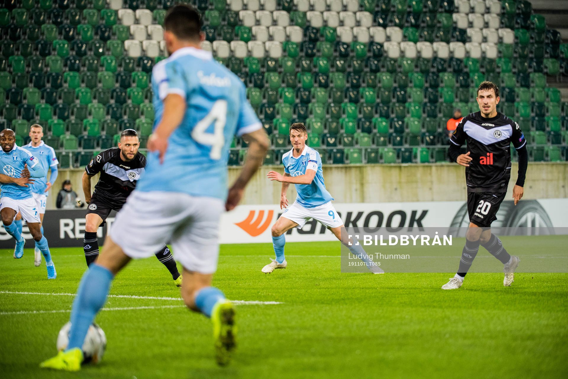 Behrang Safari and Markus Rosenberg of Malmö FF