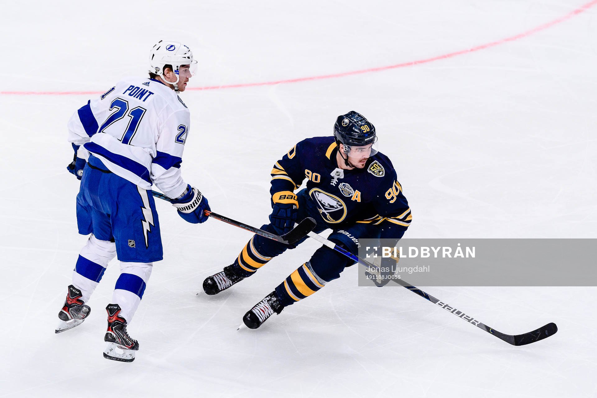 Brayden Point of Tampa Bay Lightning and Marcus Johansson