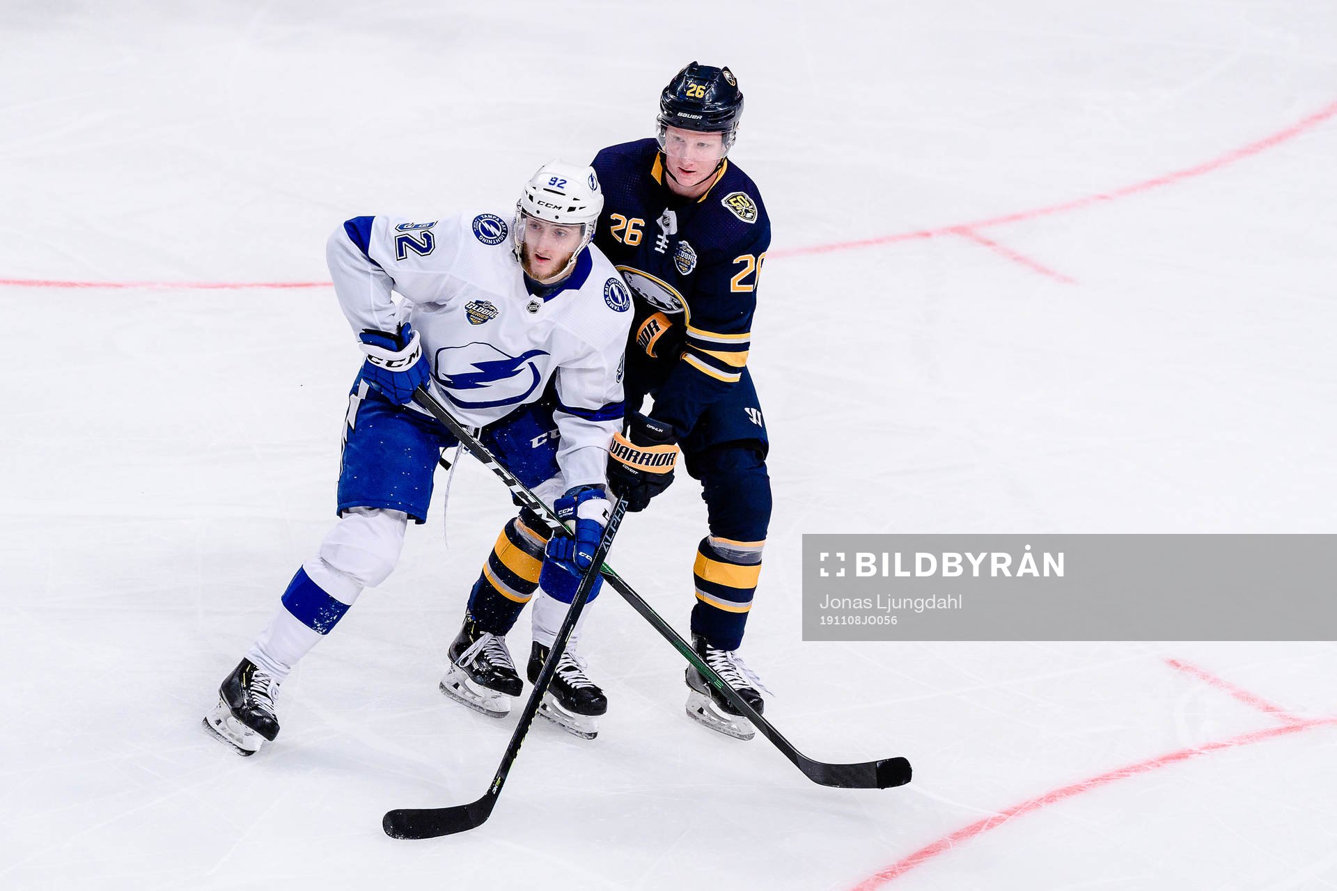 Alexander Volkov of Tampa Bay Lightning and Rasmus Dahlin
